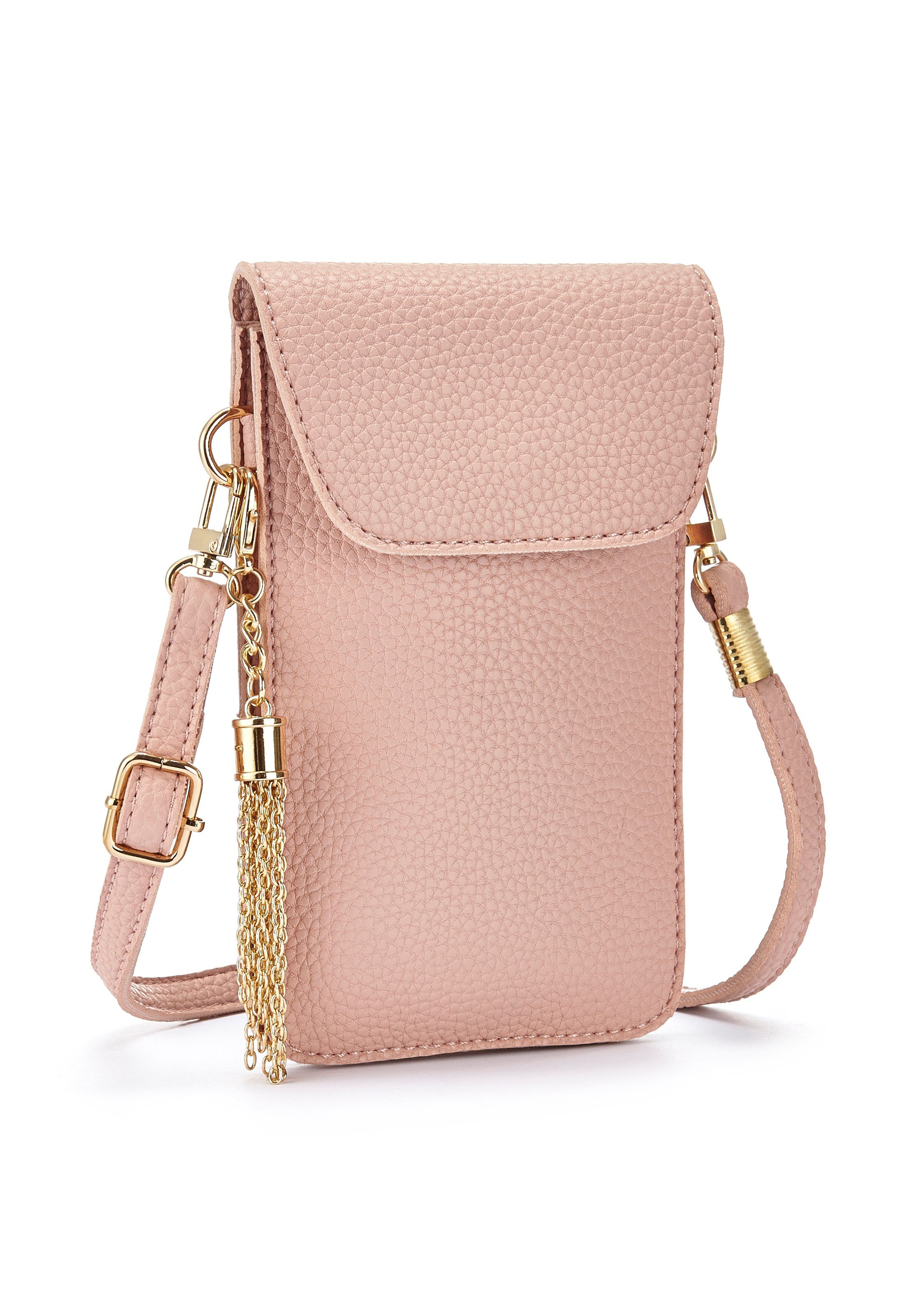 Lascana Schoudertas met kijkvenster, minibag, telefoontas, crossbody tas, vegan