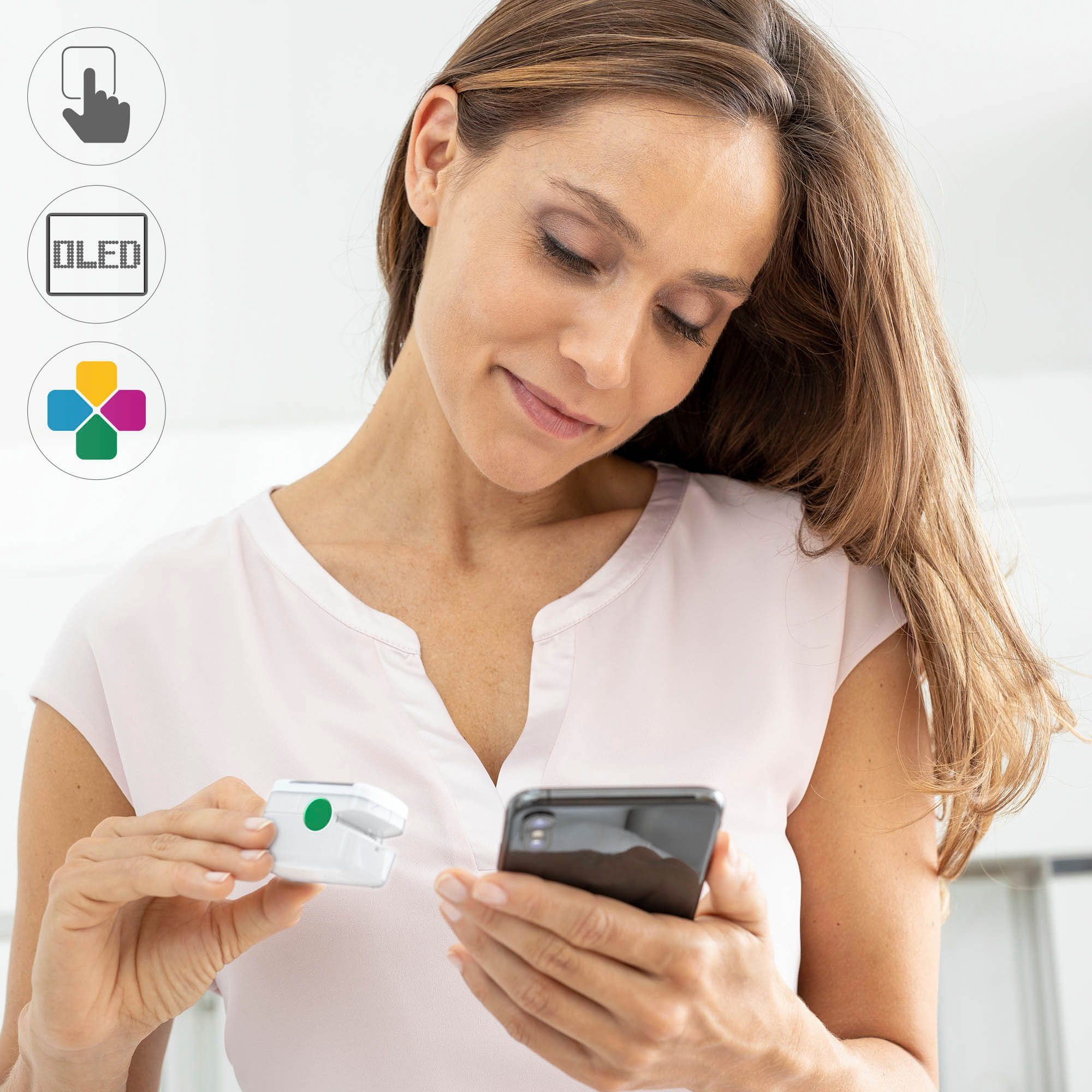 Medisana Saturatiemeter PM 100 Connect, Bluethooth