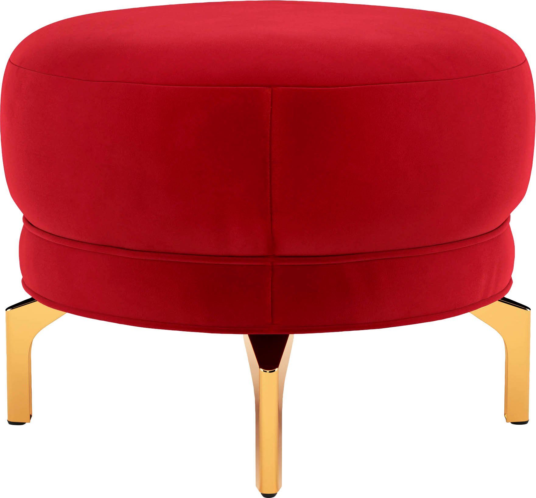 sit&more Hocker Orient 3 goudkleurige metalen poten