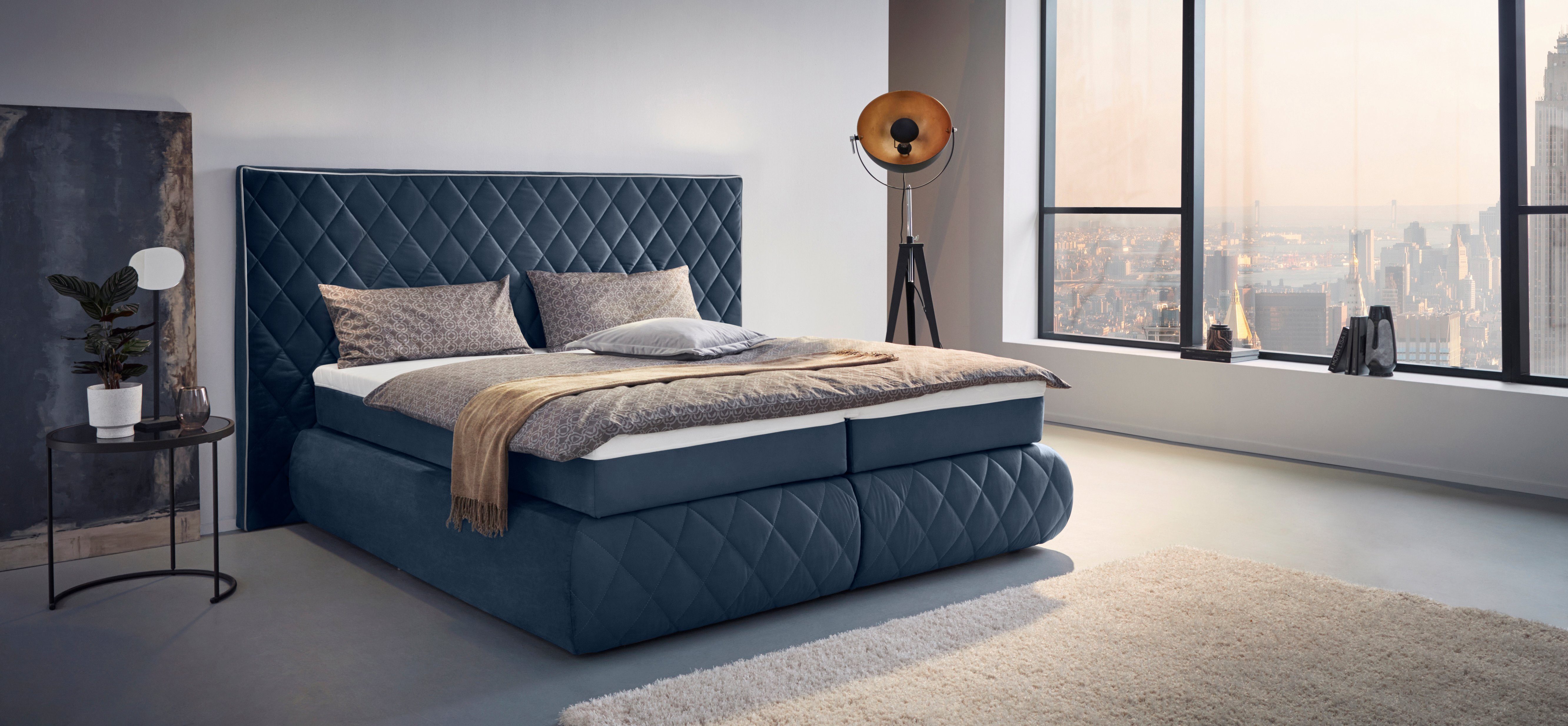 Places of Style Boxspring Alaric naar keuze met en zonder stralen, topmatras pocketvering