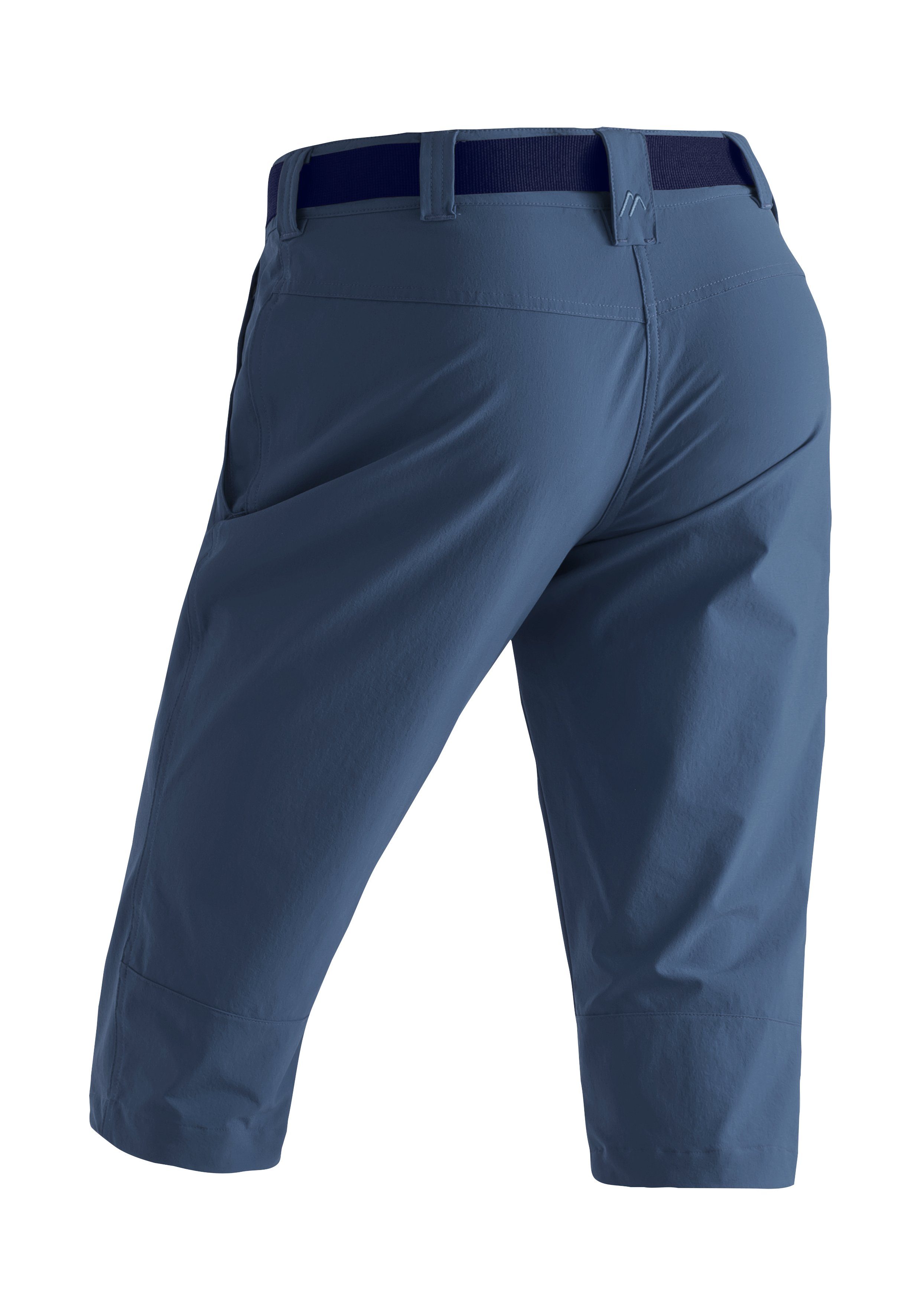 Maier Sports Capribroek Inara slim 3/4 Dames wandelbroek, ademende outdoorbroek, 3/4 broek met 3 zakken