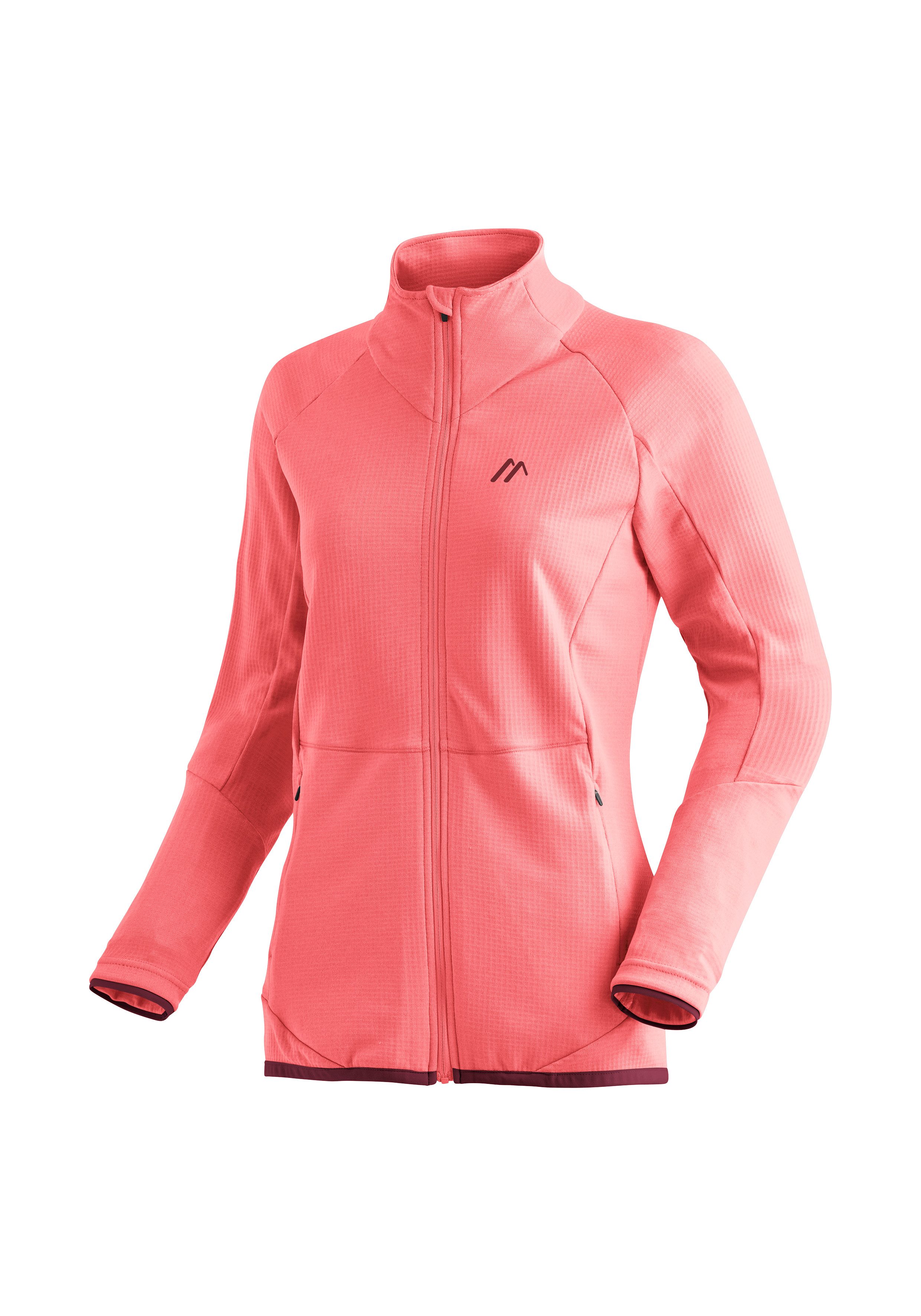 Maier Sports Fleecejack Sinaia W Dames midlayer, ademend snel drogend, full-zip, regular fit