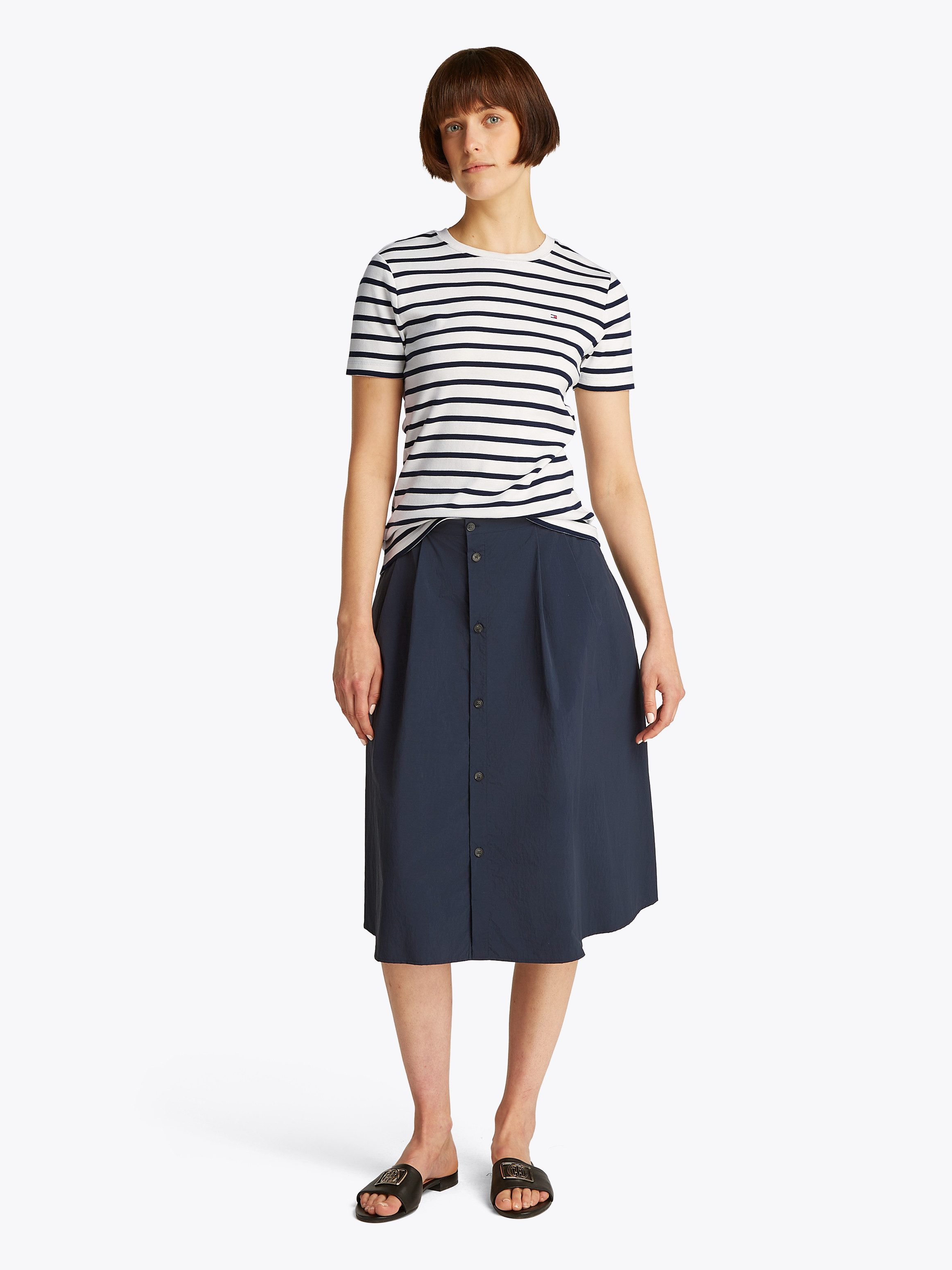 Tommy Hilfiger T-shirt SLIM CODY C-NK SS met geborduurd logo