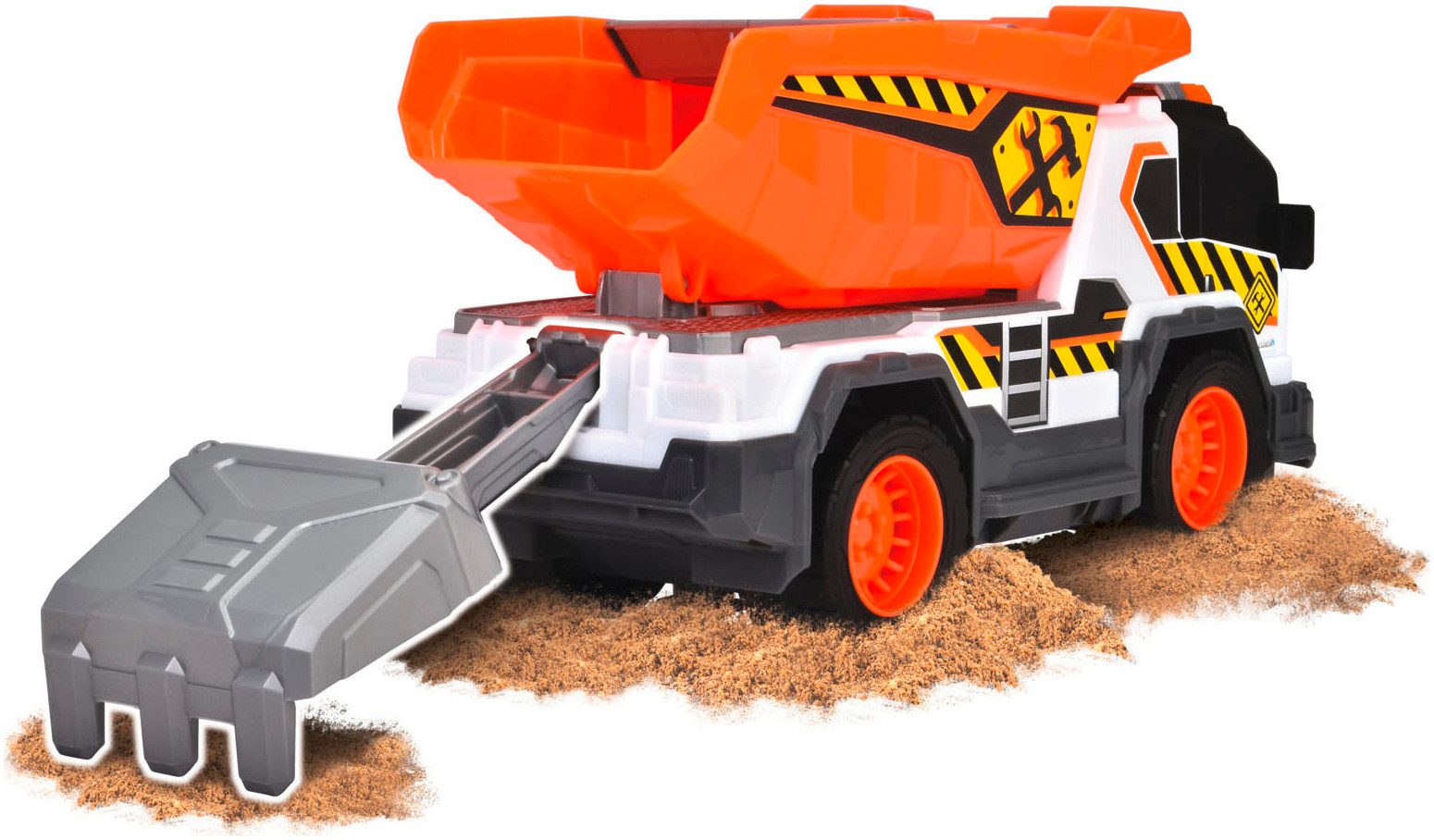 Dickie Toys Speelgoed-kiepwagen Dump Truck met licht en geluid