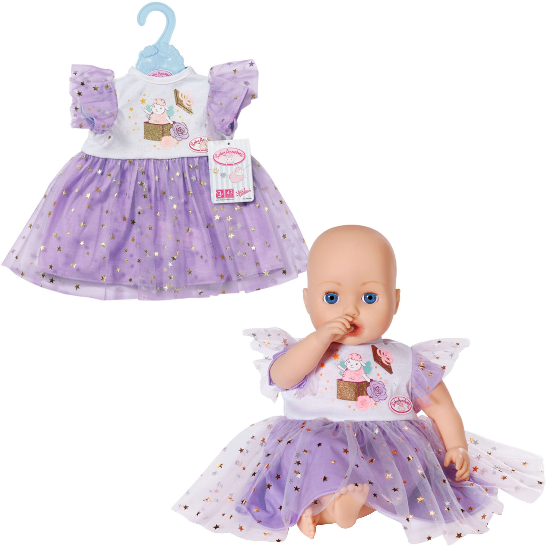 Baby Annabell Poppenkleding Tutu-jurk 43 cm