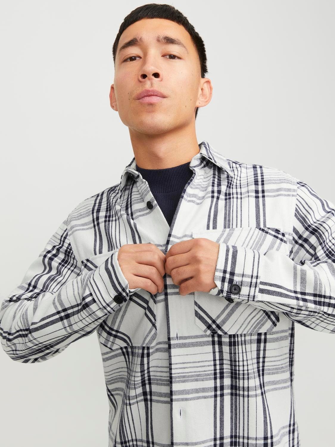 Jack & Jones Overhemd met lange mouwen JPRCCROY SPRING CHECK OVERSHIRT L/S SN
