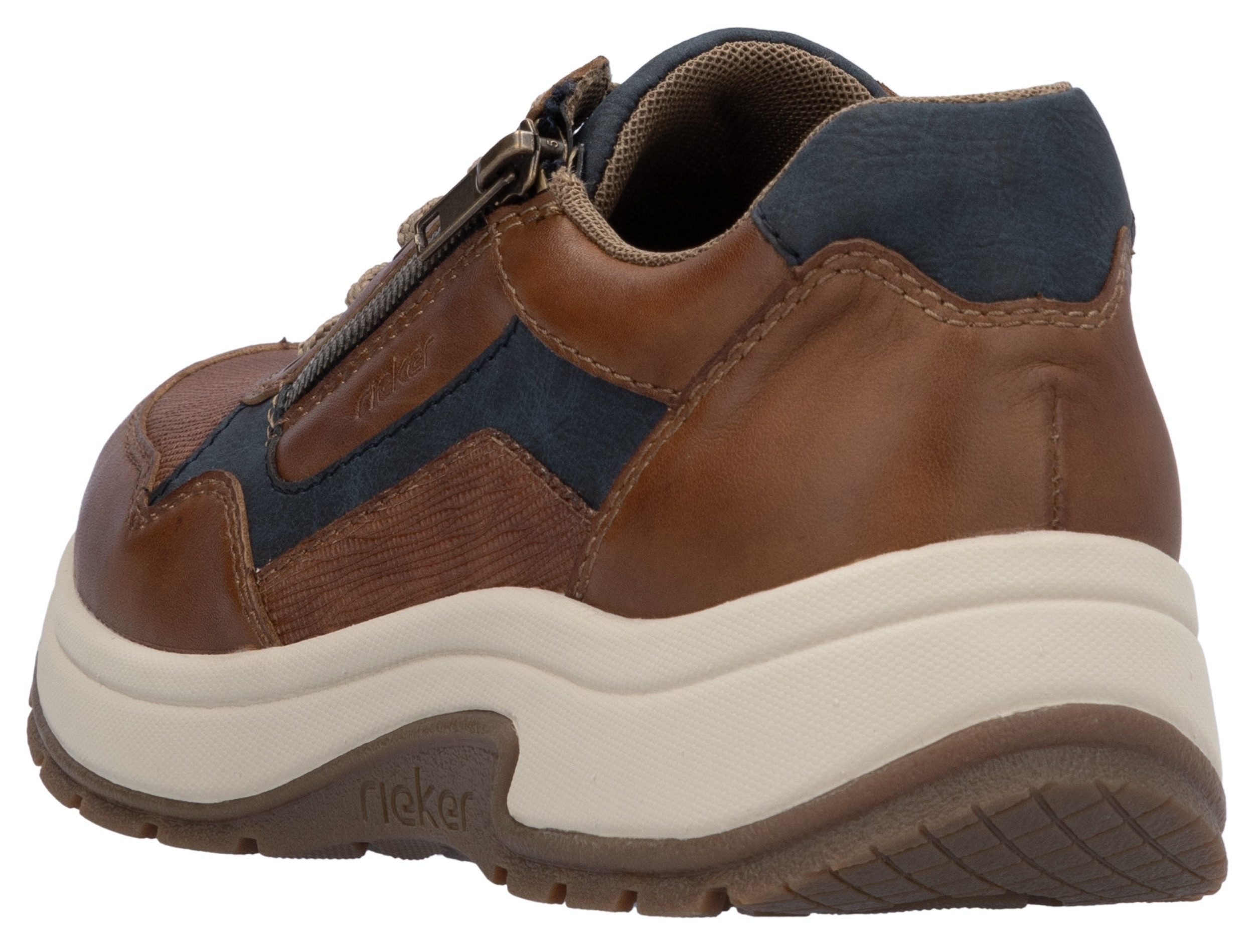 Rieker Sneakers , lage schoen, vrijetijdsschoen, veterschoen in comfortabele vorm