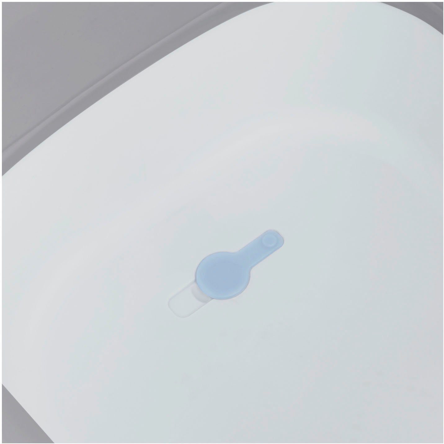 Hauck Babybadje Wash N Fold L, White/Stone Vouwbad met watertemperatuurmeting aan de afvoerstop