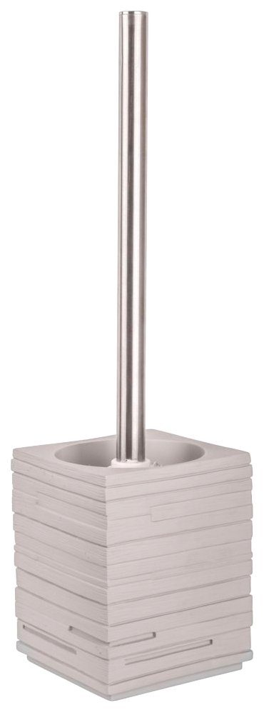 Sanilo Set badkameraccessoires Calero Grey bestaand uit zeepdispenser en toiletborstel, geribbeld (combi-set, 2-delig)