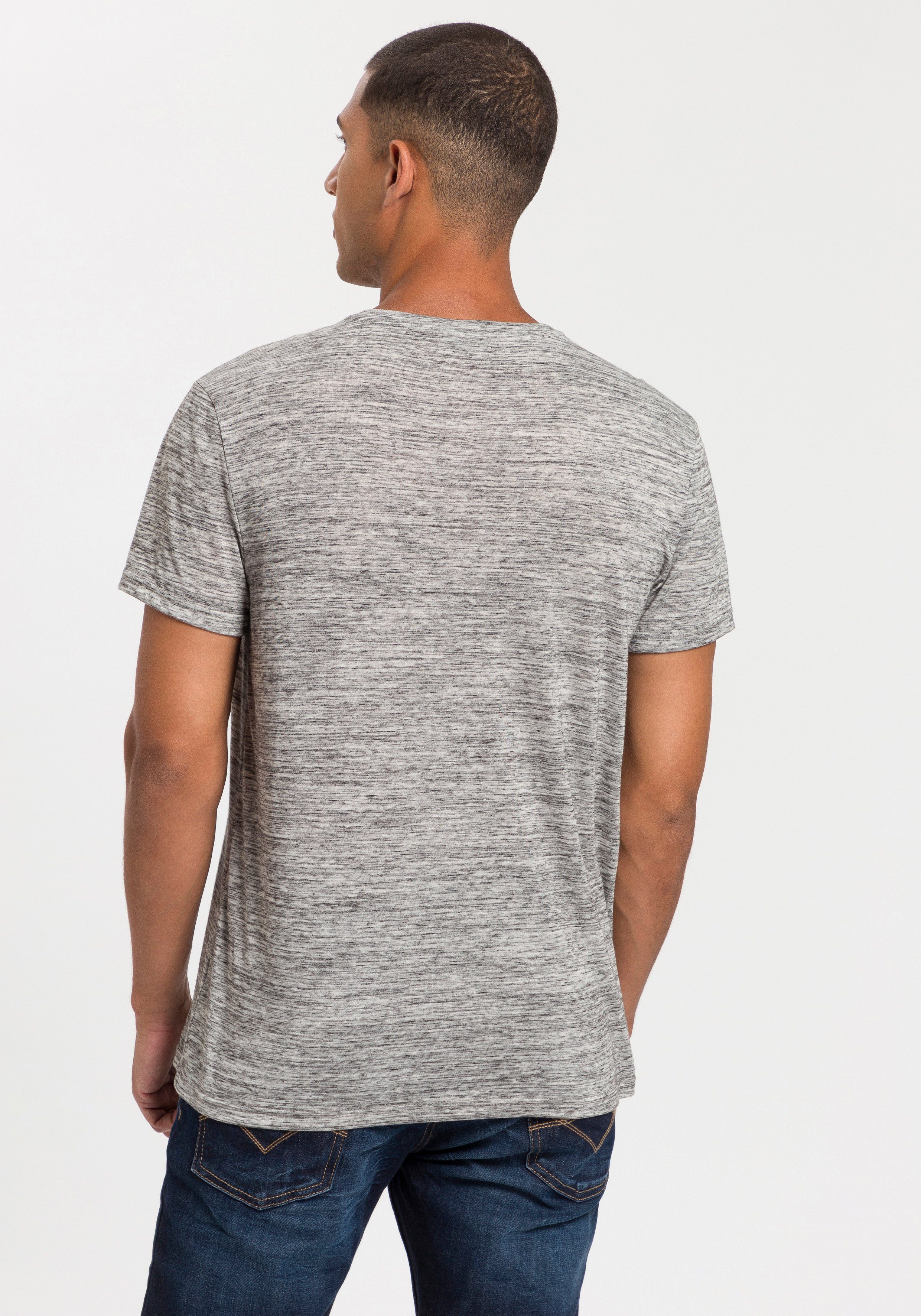 Bruno Banani T-shirt Korte mouwen, slim fit, effen, ronde hals