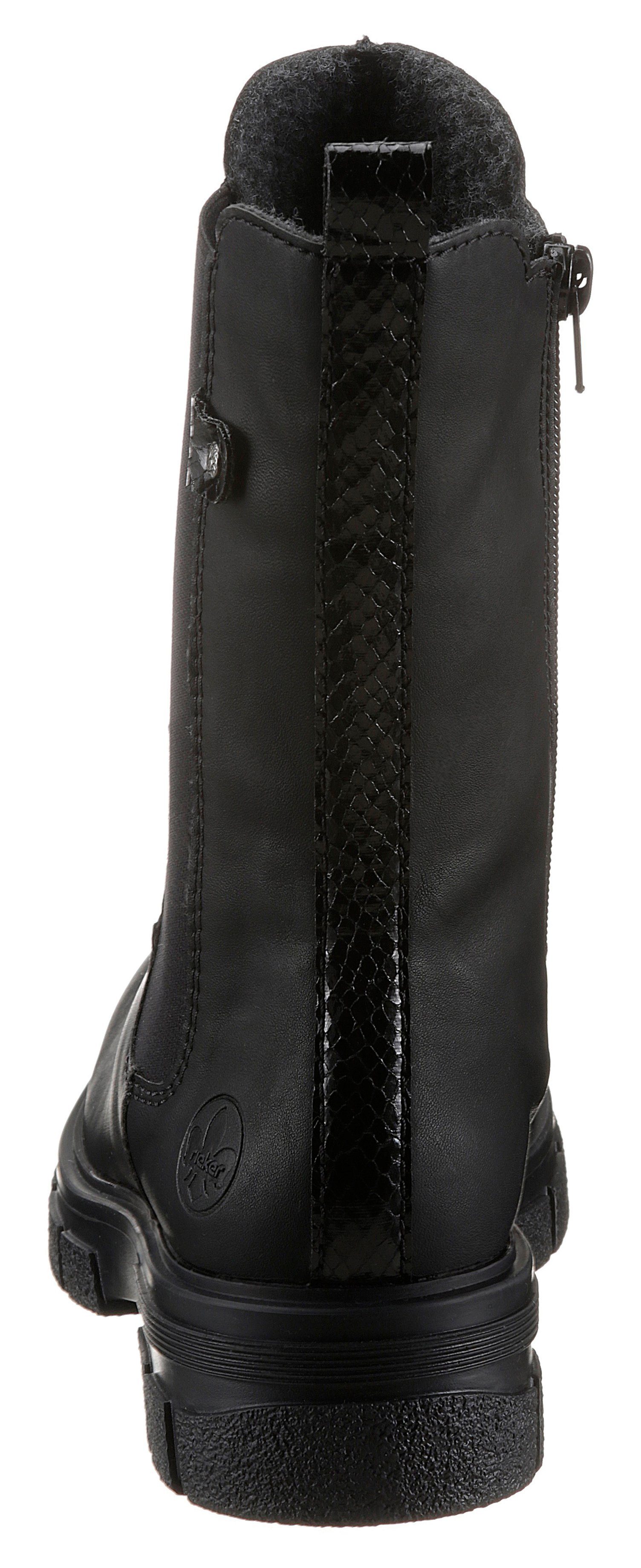 Rieker Chelsea-boots , enkellaarsjes, blokhak, laarzen met brede stretch inzet