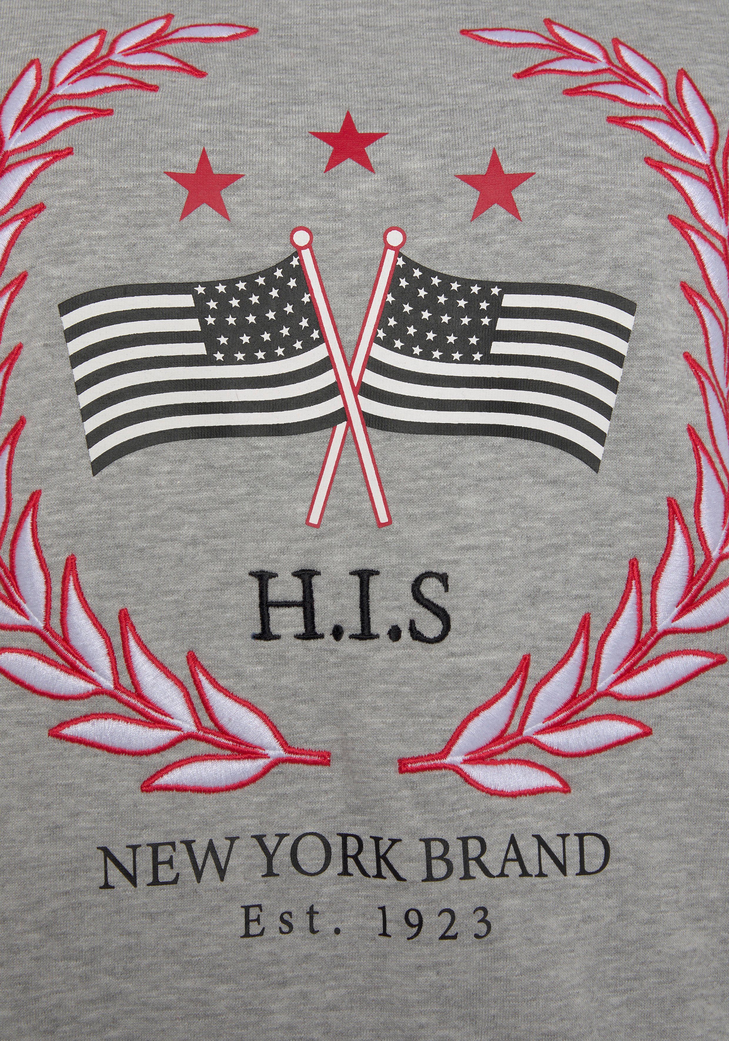 H.I.S Sweatshirt met trendy logo-print loungeanzug (1-delig)