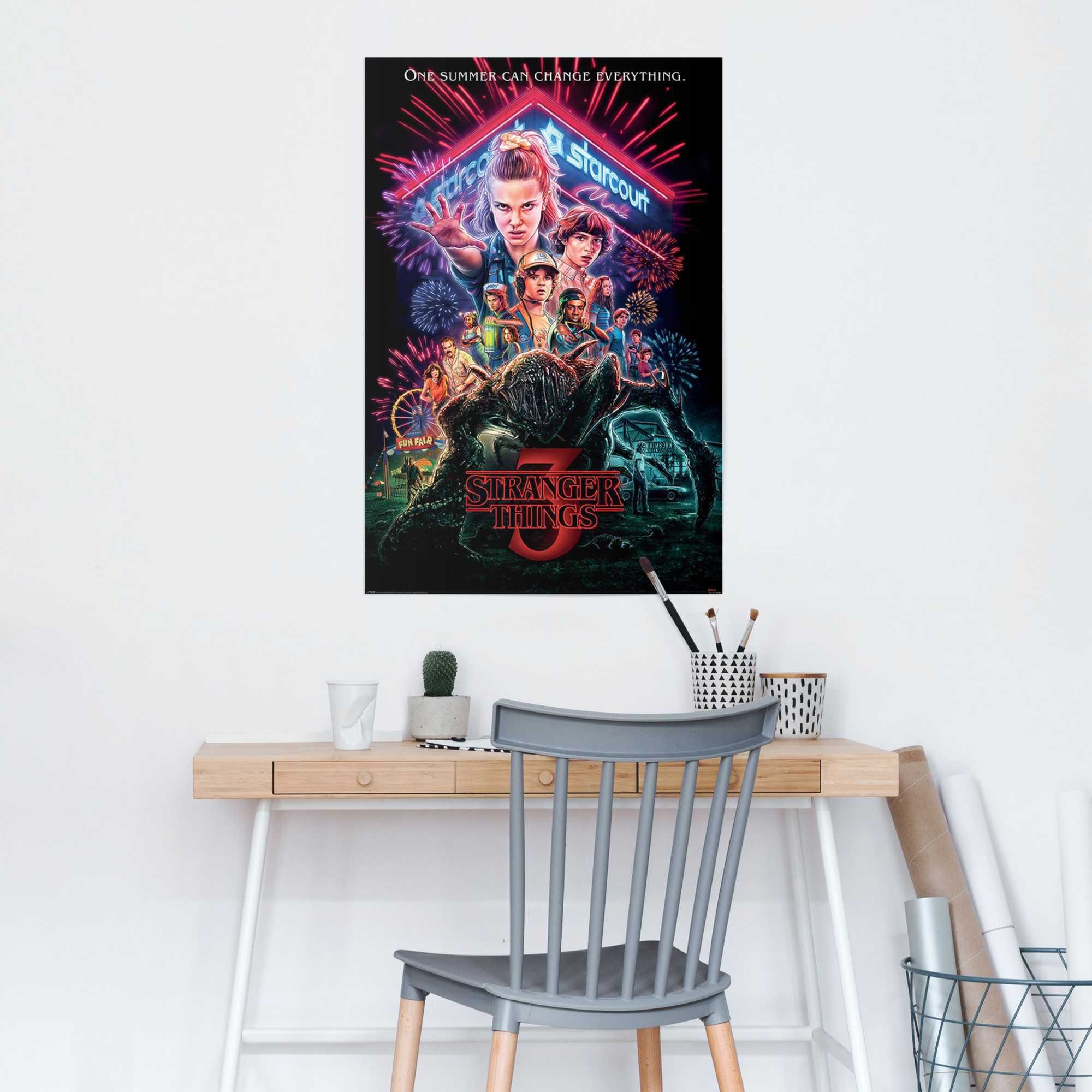 Reinders! Poster Stranger Things Summer of 85 - Netflix - Mike - Eleven