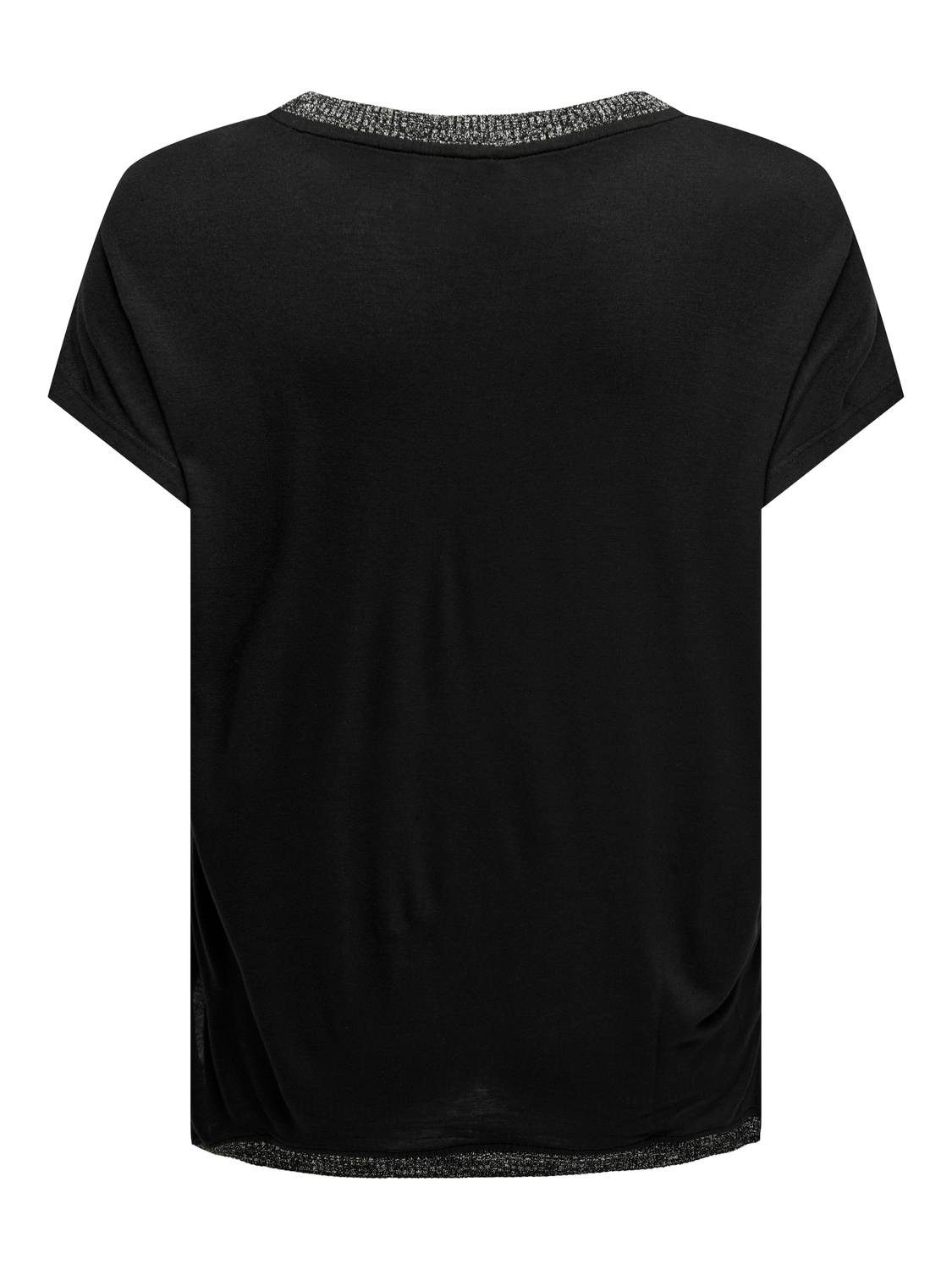 Only Shirt met korte mouwen ONLMICKELA S/S PHOTO TOP BOX JRS