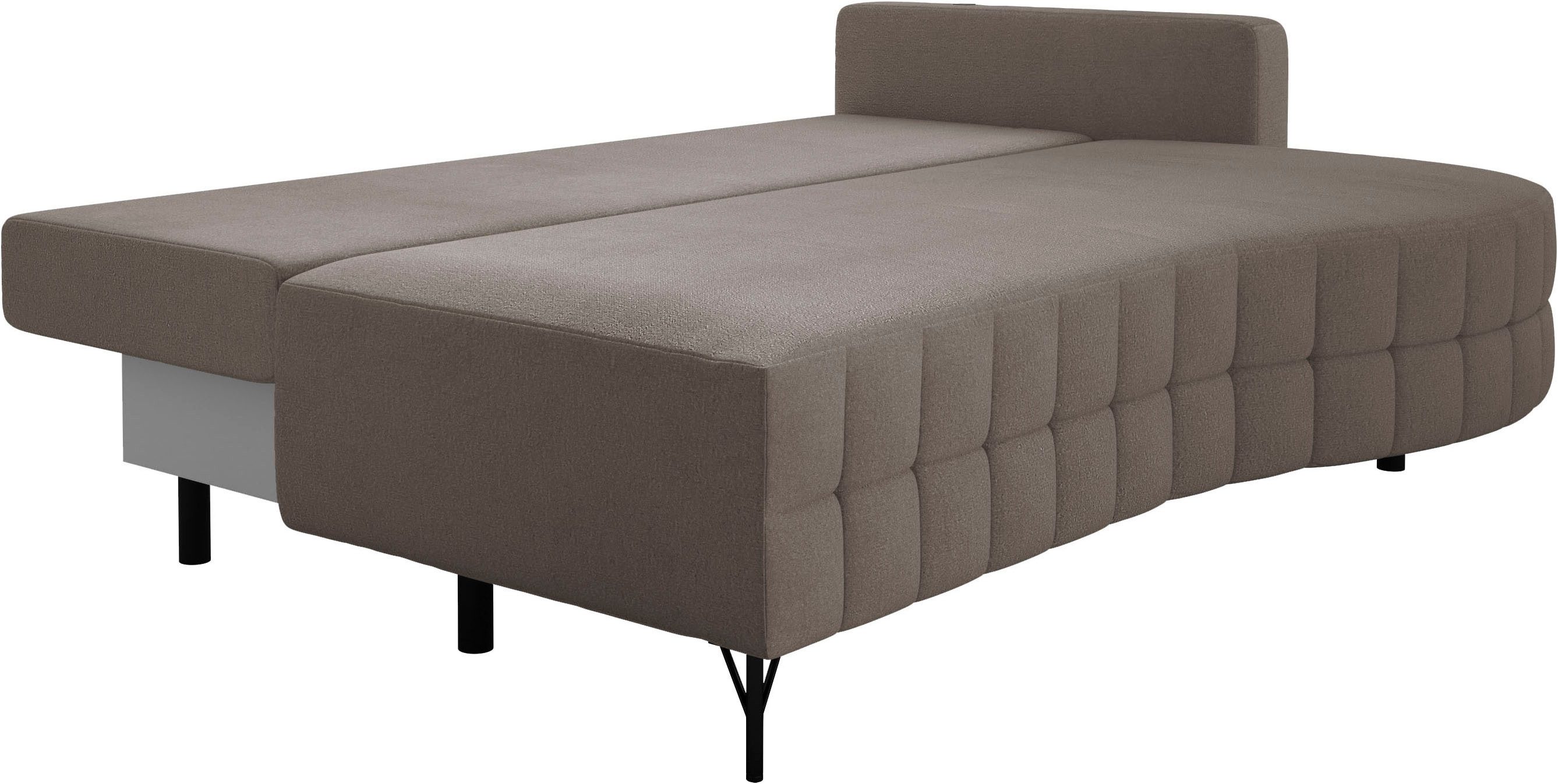 exxpo - sofa fashion Loungebank T wiggy slaapbank met bedfunctie en bedlade, comfortabele bonellvering, super zitcomfort, elegante vormtaal