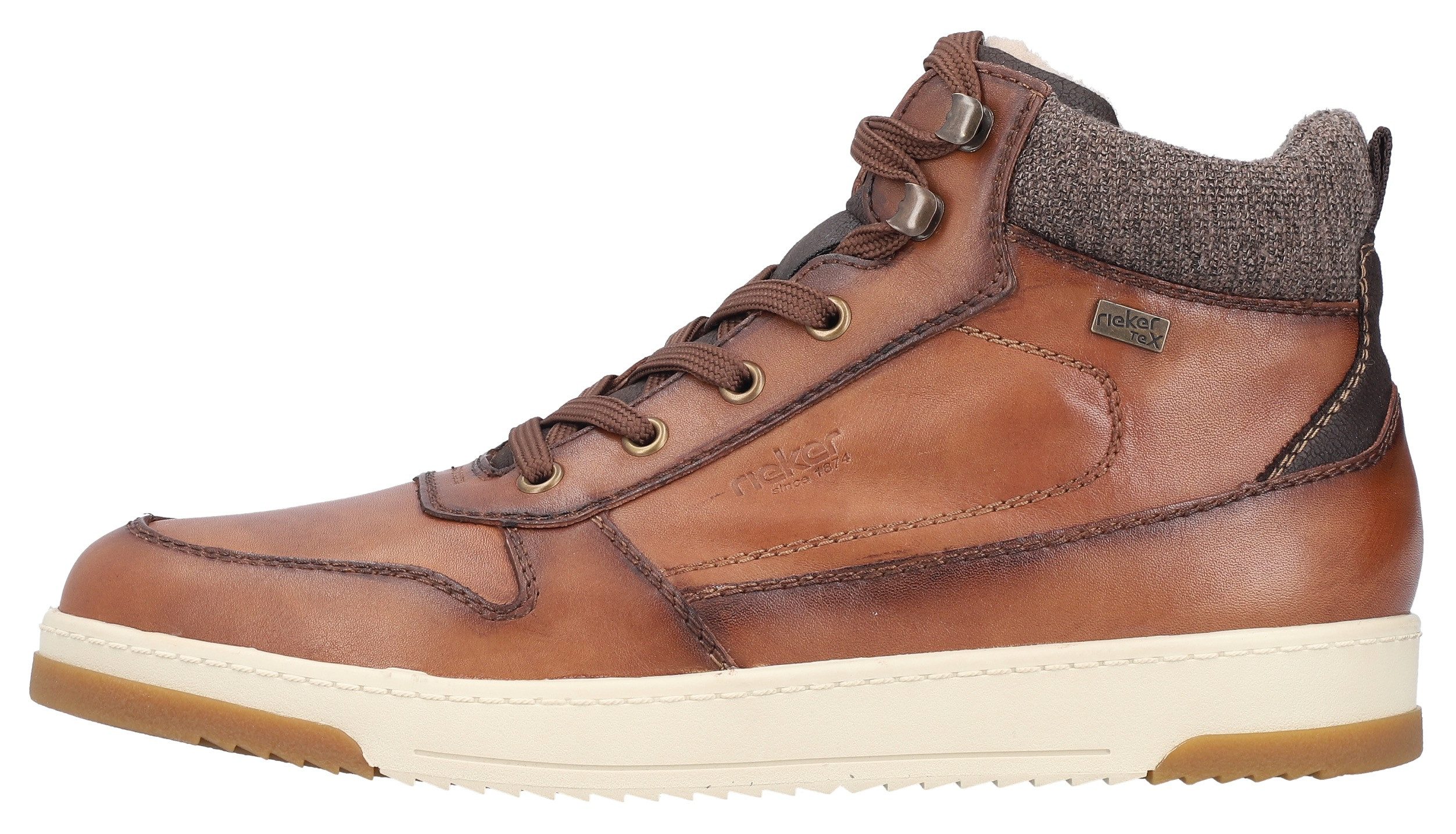 Rieker Winterlaarzen high top sneaker, veterschoenen met riekertex-membraan