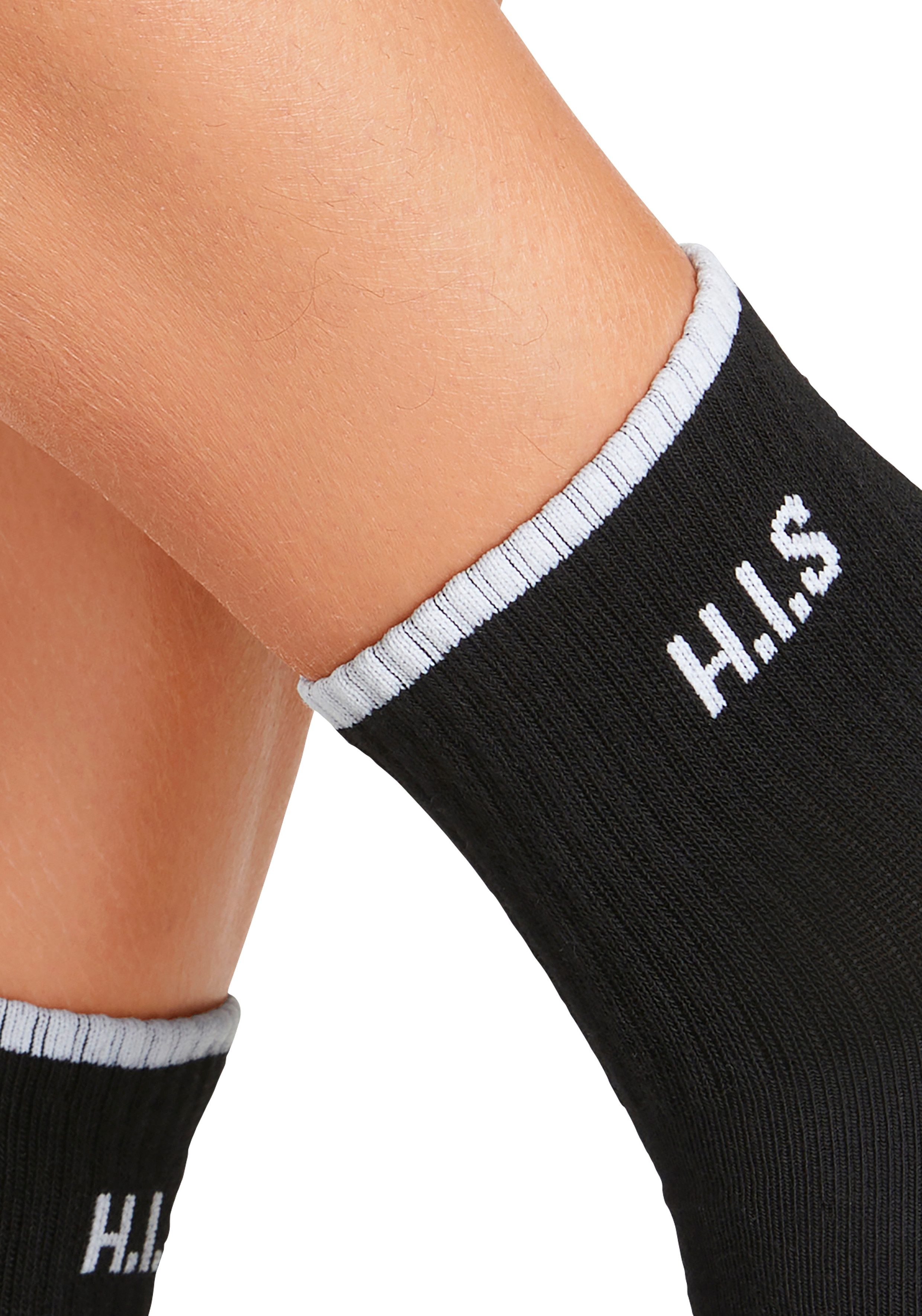 H.I.S Sportsokken Korte sokken met frotté & verstevigde drukzones (set 6 paar)