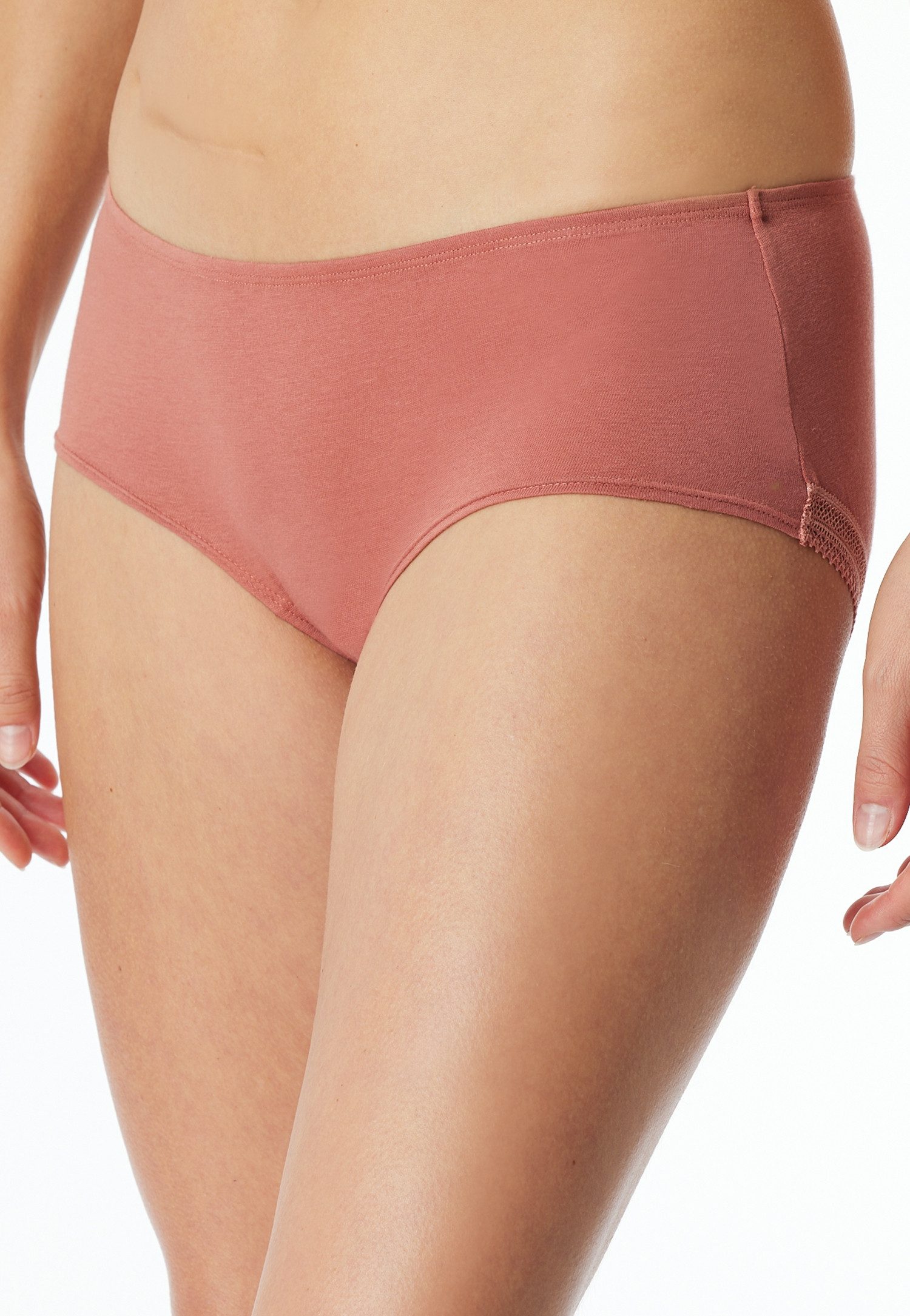 Schiesser Hipster Cotton Lace met feminin kantband aan de taille (2 stuks Set van 2)