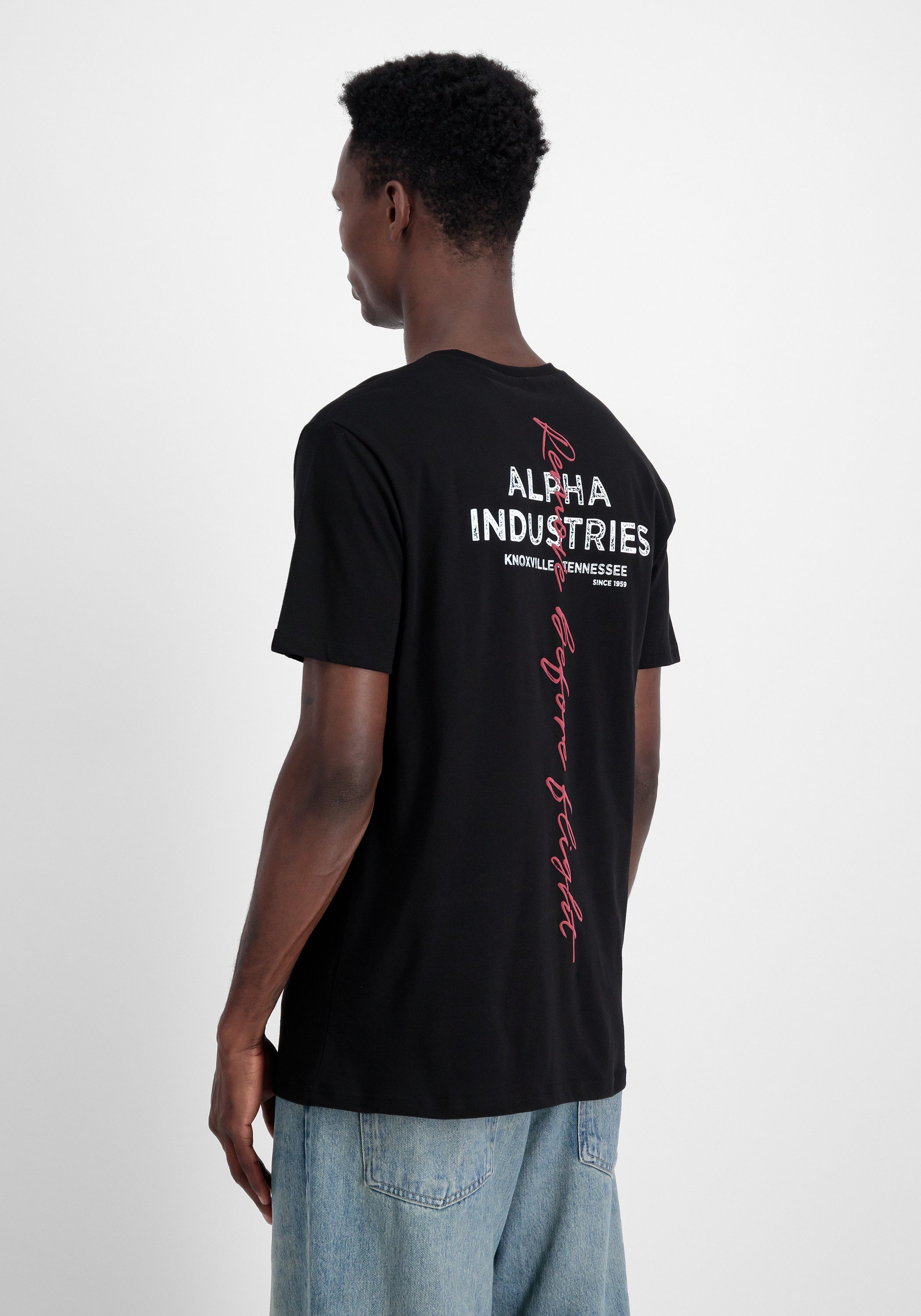 Alpha Industries T-shirt Alpha Industries Men - T-Shirts Signature Back Print T