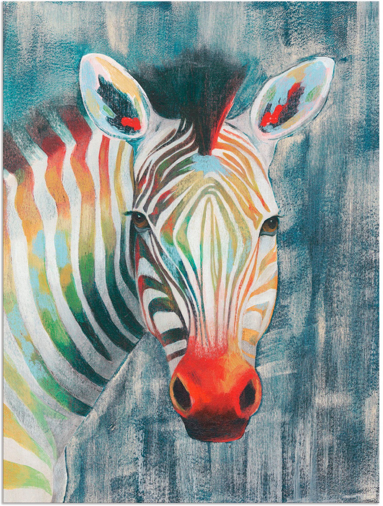 Artland Artprint Prisma zebra I in vele afmetingen & productsoorten - artprint van aluminium / artprint voor buiten, artprint op linnen, poster, muursticker / wandfolie ook geschik