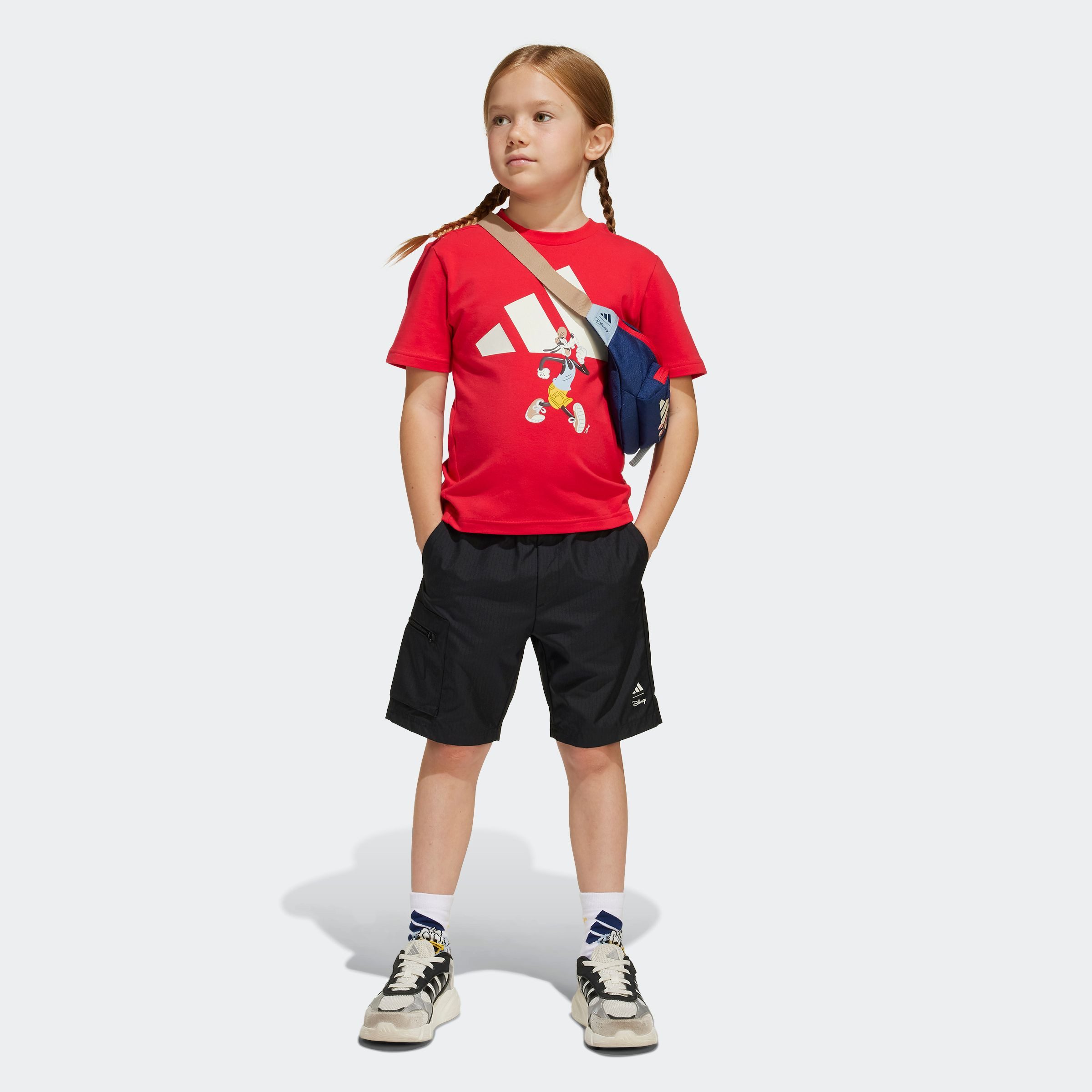 adidas Sportswear Trainingspak LK DY MM T SET (2-delig) kinderen trainingspakken maat 122 rood