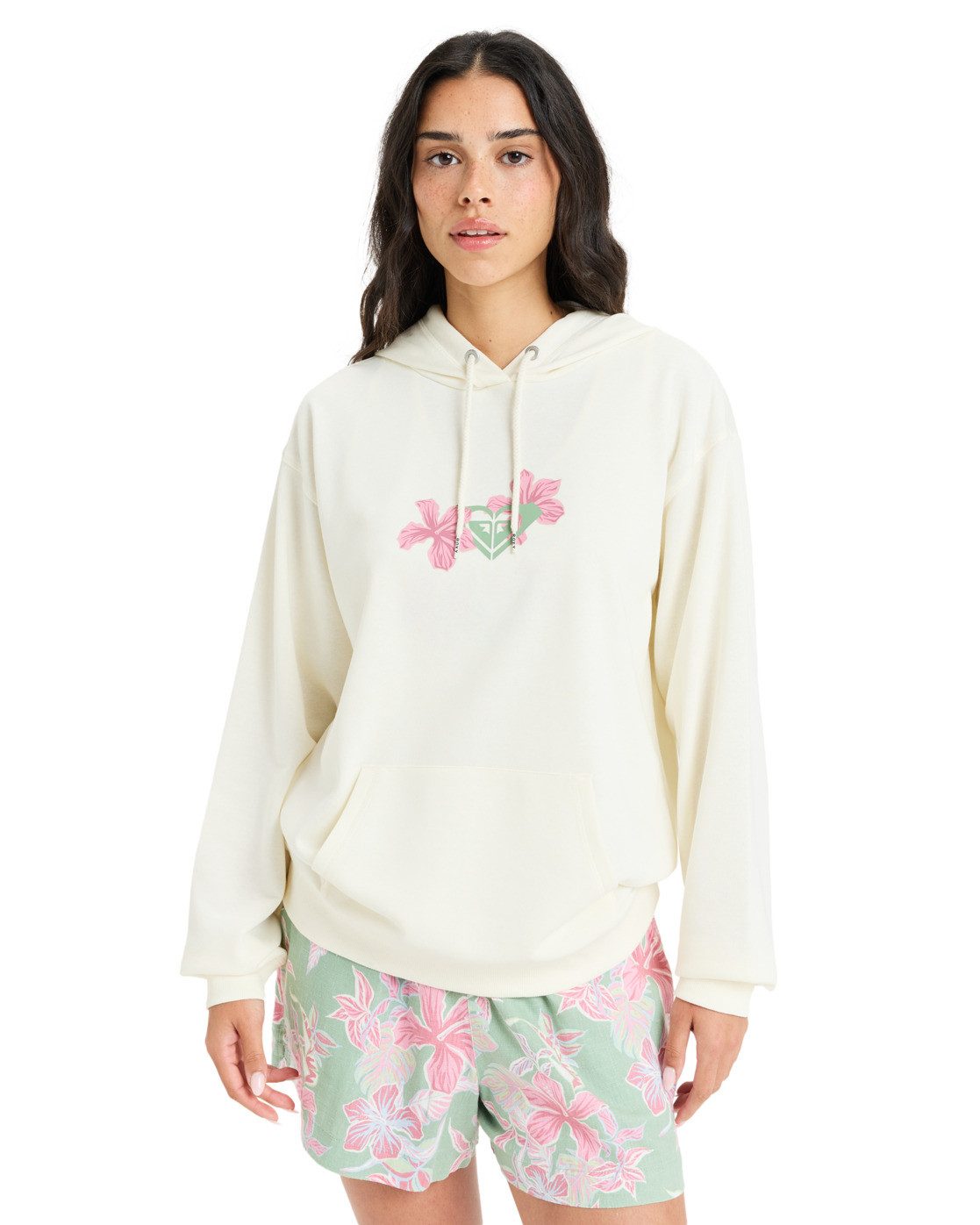 Roxy Hoodie Hibiscus Heart