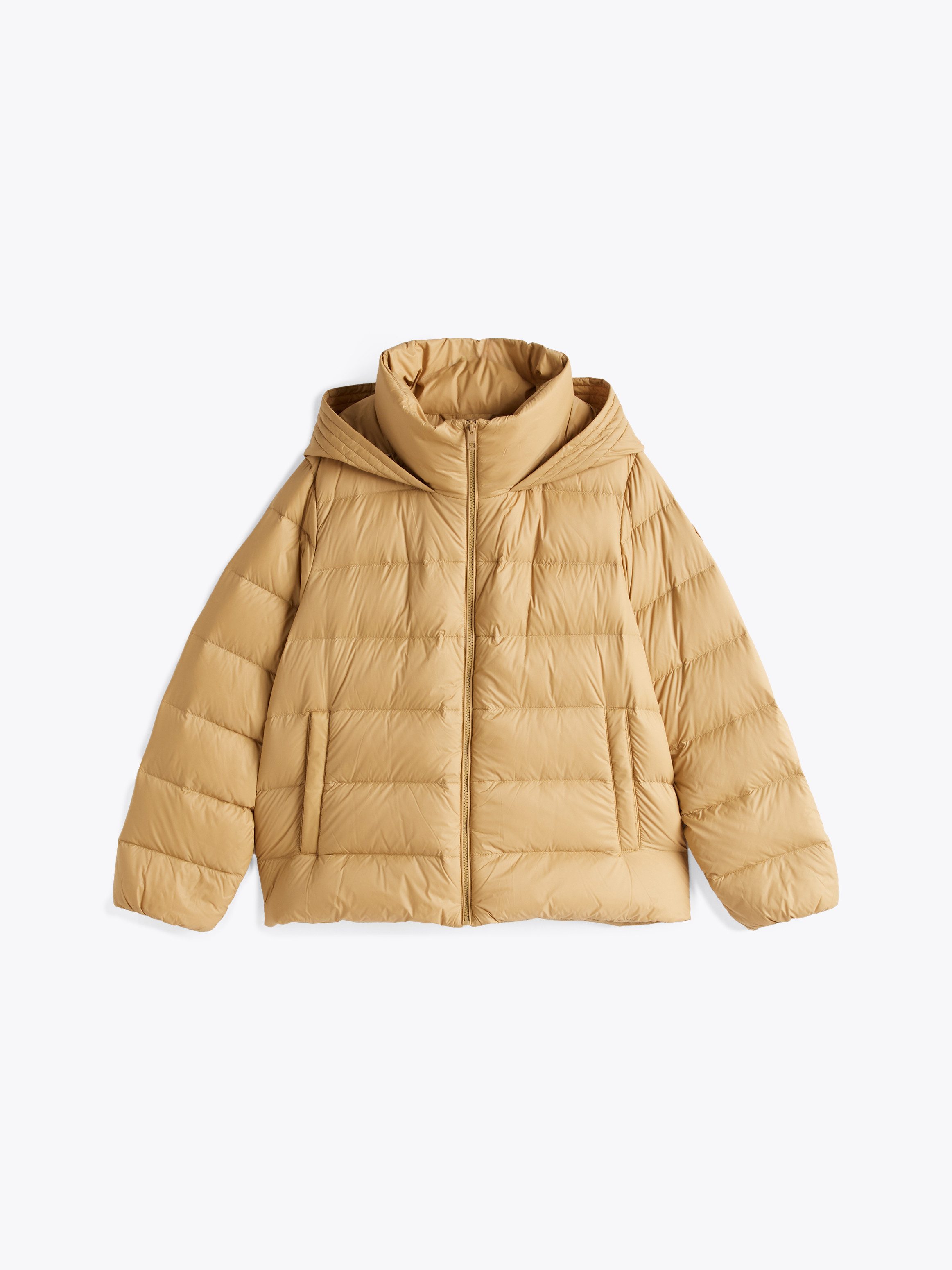 Tommy Hilfiger Curve Gewatteerde jas CRV CASUAL LW DOWN HOOD JACKET in grote maten, met capuchon, staande kraag, rits