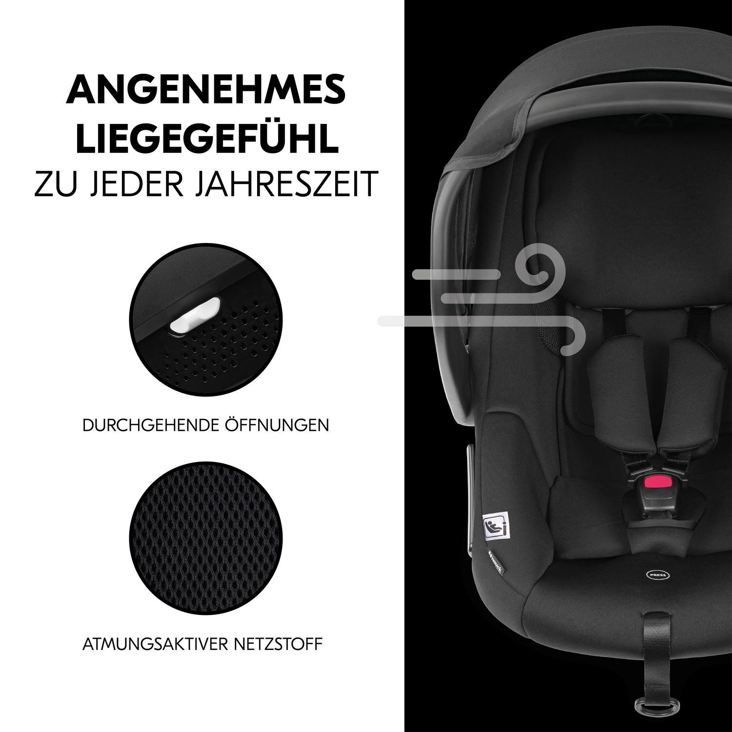 Hauck Babyzitje Drive N Care inclusief basis en newborn-inzet (set, 2-delig)
