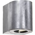 nordlux led-wandlamp voor buiten canto 2 inclusief verschillende lichtsjablonen zilver