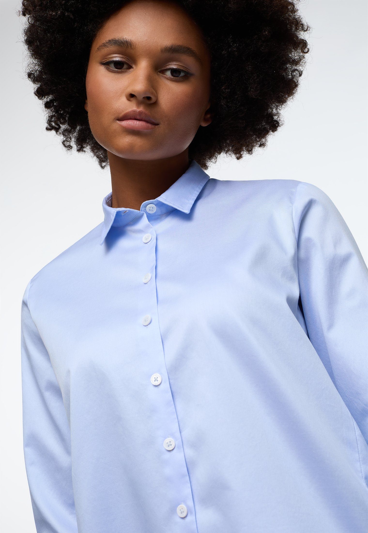 Eterna Overhemdblouse Loose fit EASY IRON (gemakkelijk te strijken)