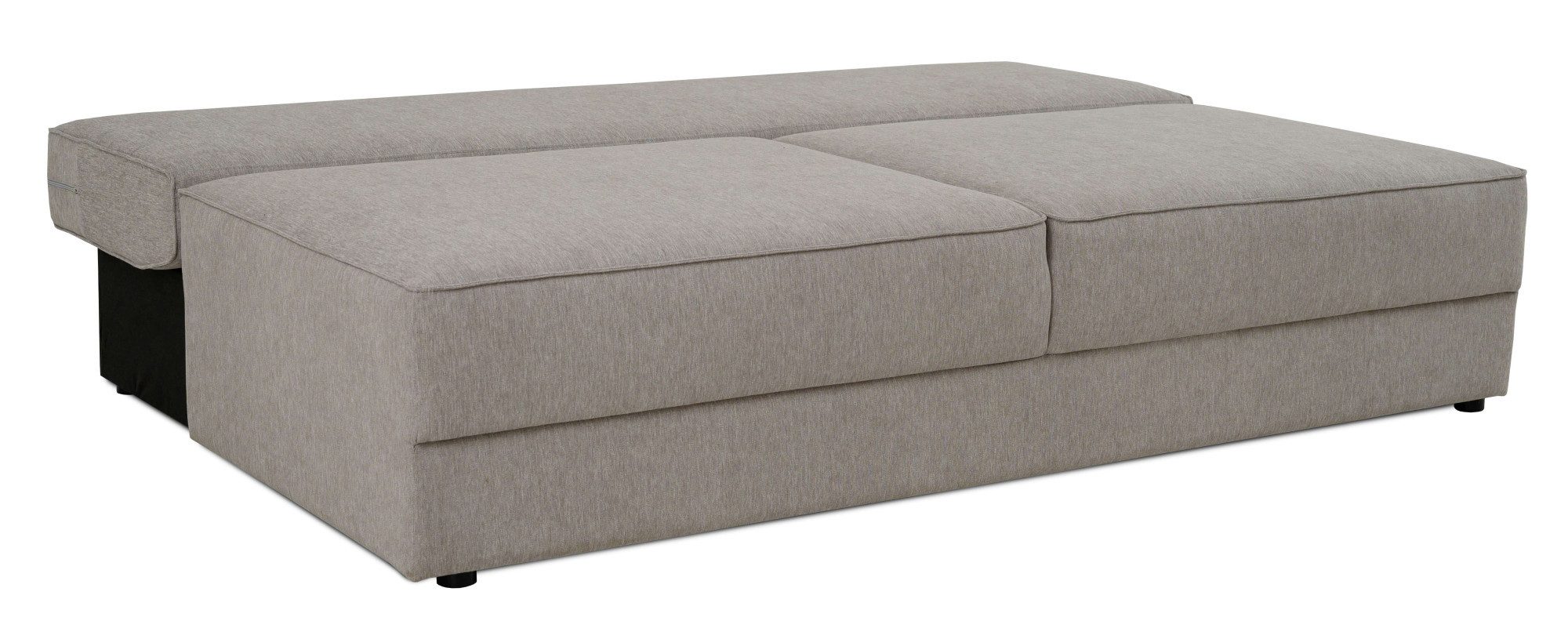 INOSIGN Slaapbank Simonton 3-zits, Breedte 202 cm Ligoppervlak 202x146 cm, incl. bedlade, zachte structuurstof