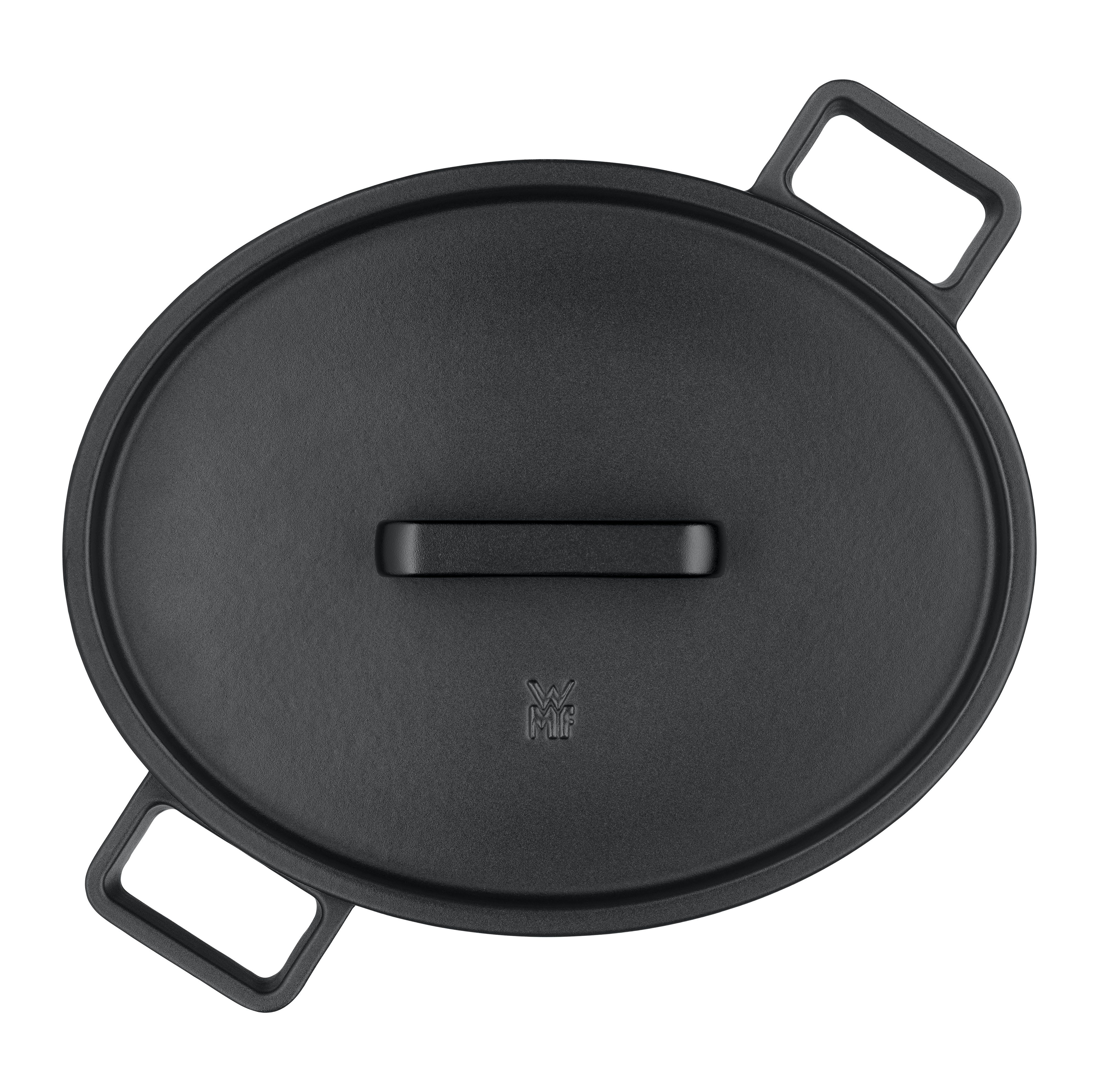 WMF Braadpan Flavour 8,6 liter, gietijzeren kookgerei, deksel met condensatienoppen