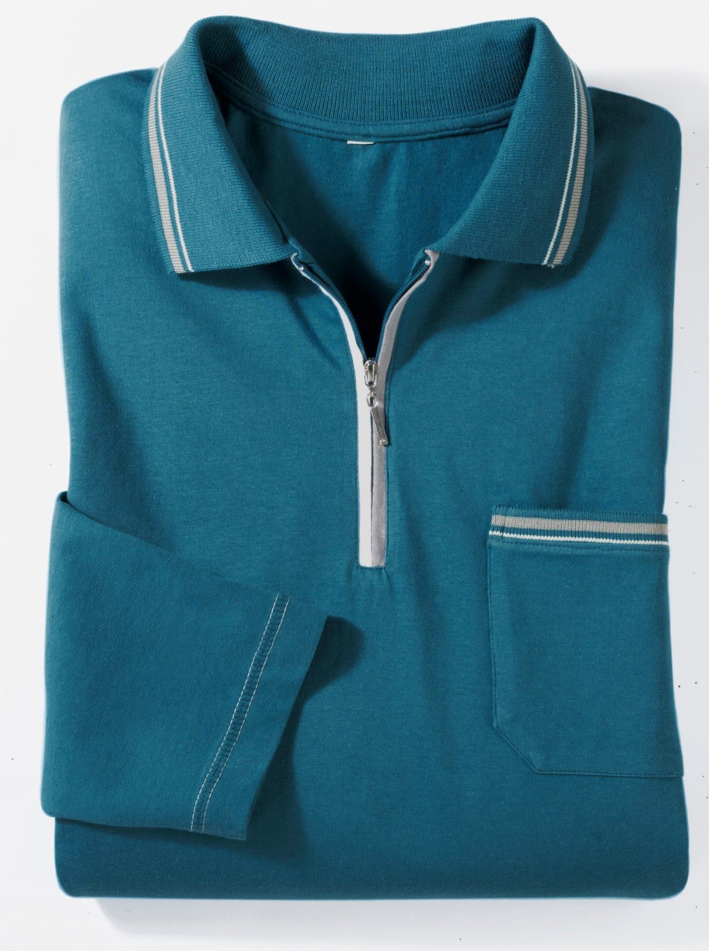 Classic Poloshirt met lange mouwen Poloshirt (1-delig)