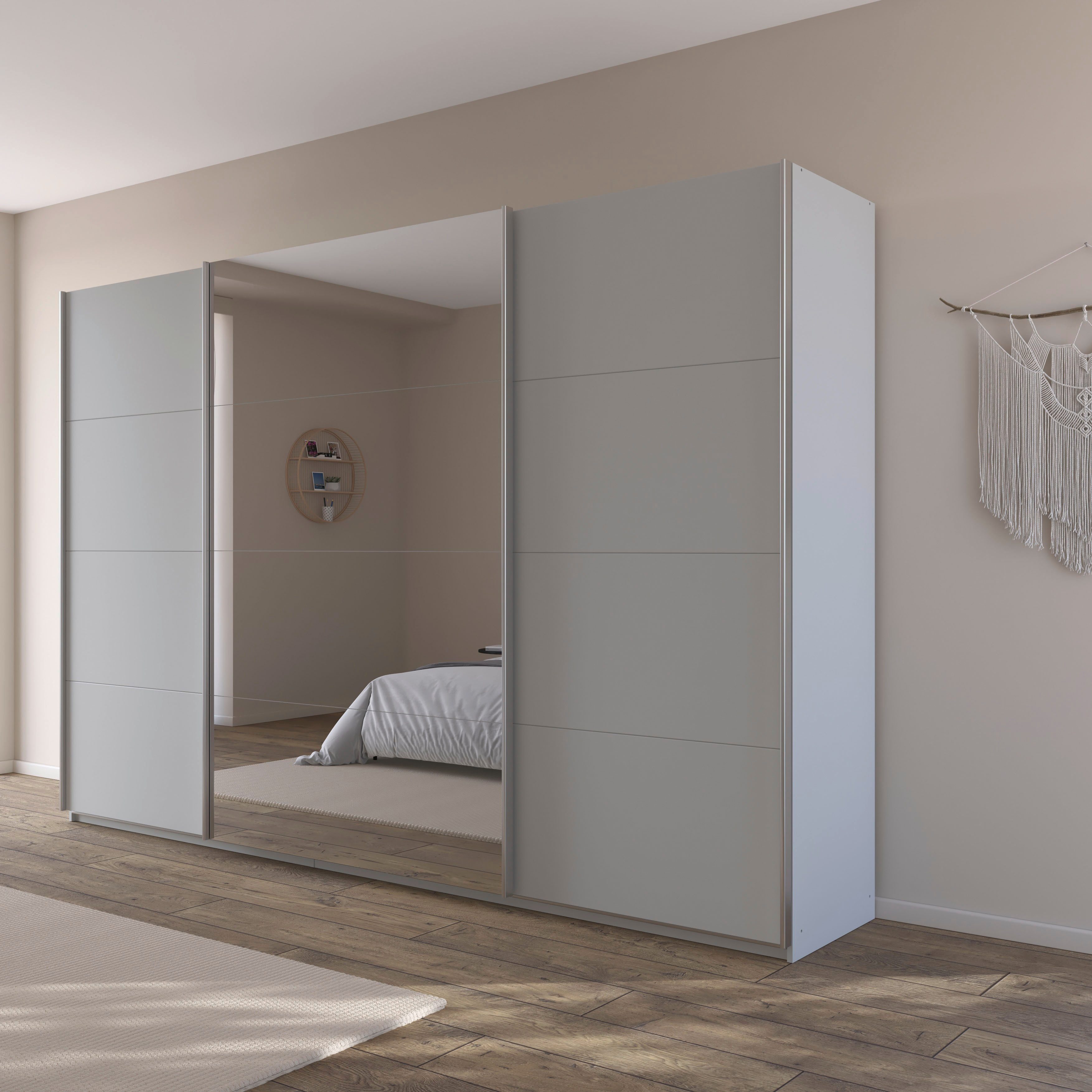 rauch Zweefdeurkast Kledingkast TOMA incl. rek inzet en extra legplanken made in germany