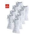 clipper hemd van dubbelrib (8 stuks) wit