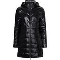 calvin klein curve gewatteerde jas inclusive recycled padded coat met calvin klein-logoprint op borsthoogte zwart