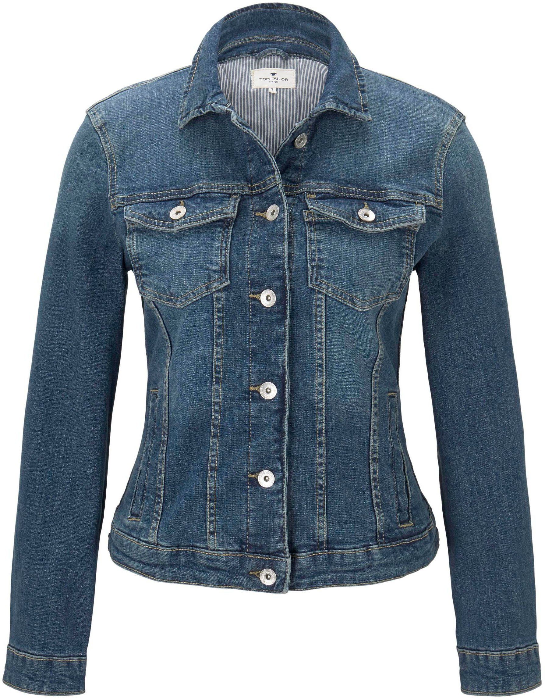 Tom Tailor Jeansjack in klassieke vorm