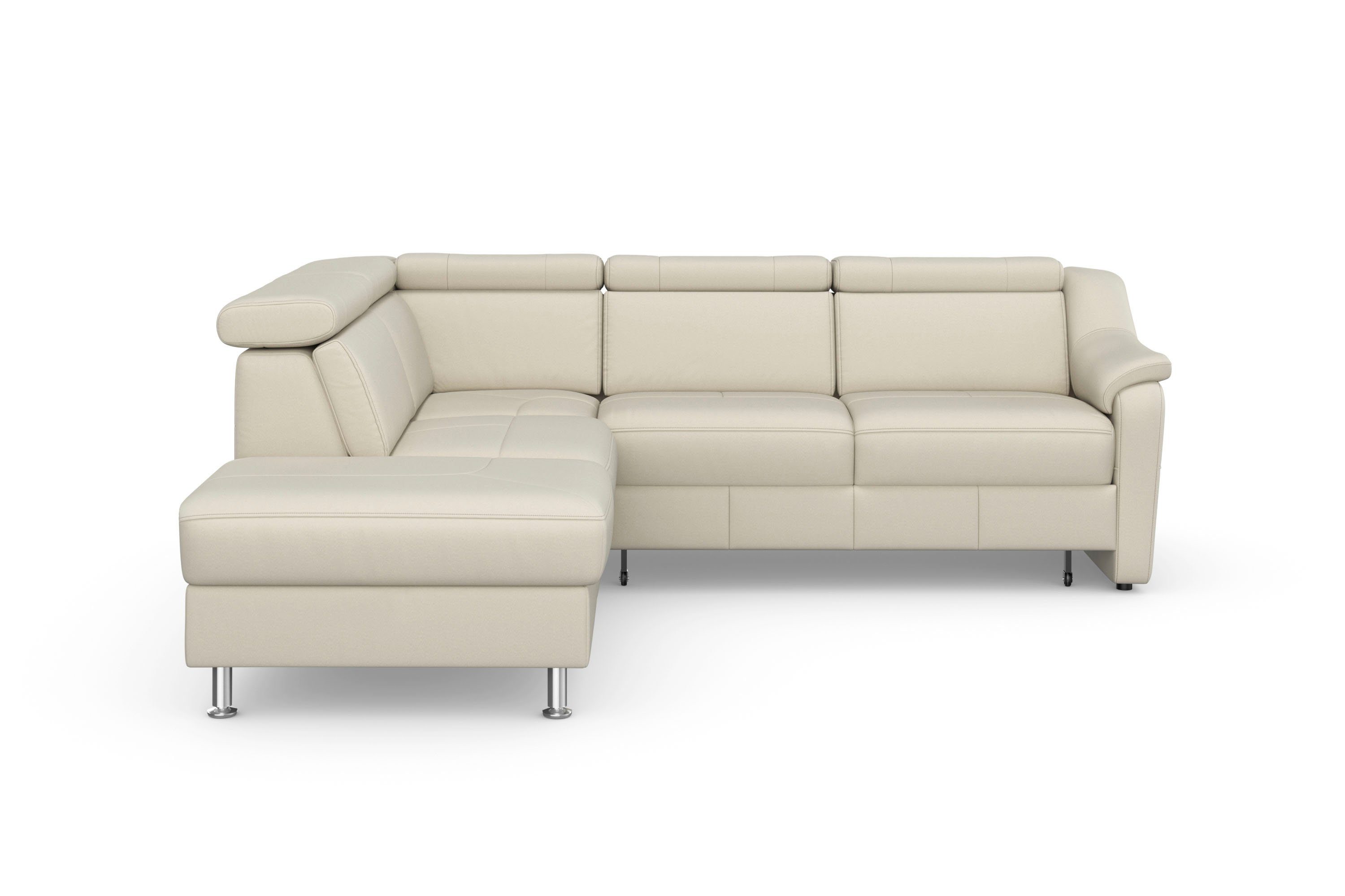 sit&more Hoekbank Freetown L-vorm met verstelbare hoofdsteun en comfortabele binnenvering