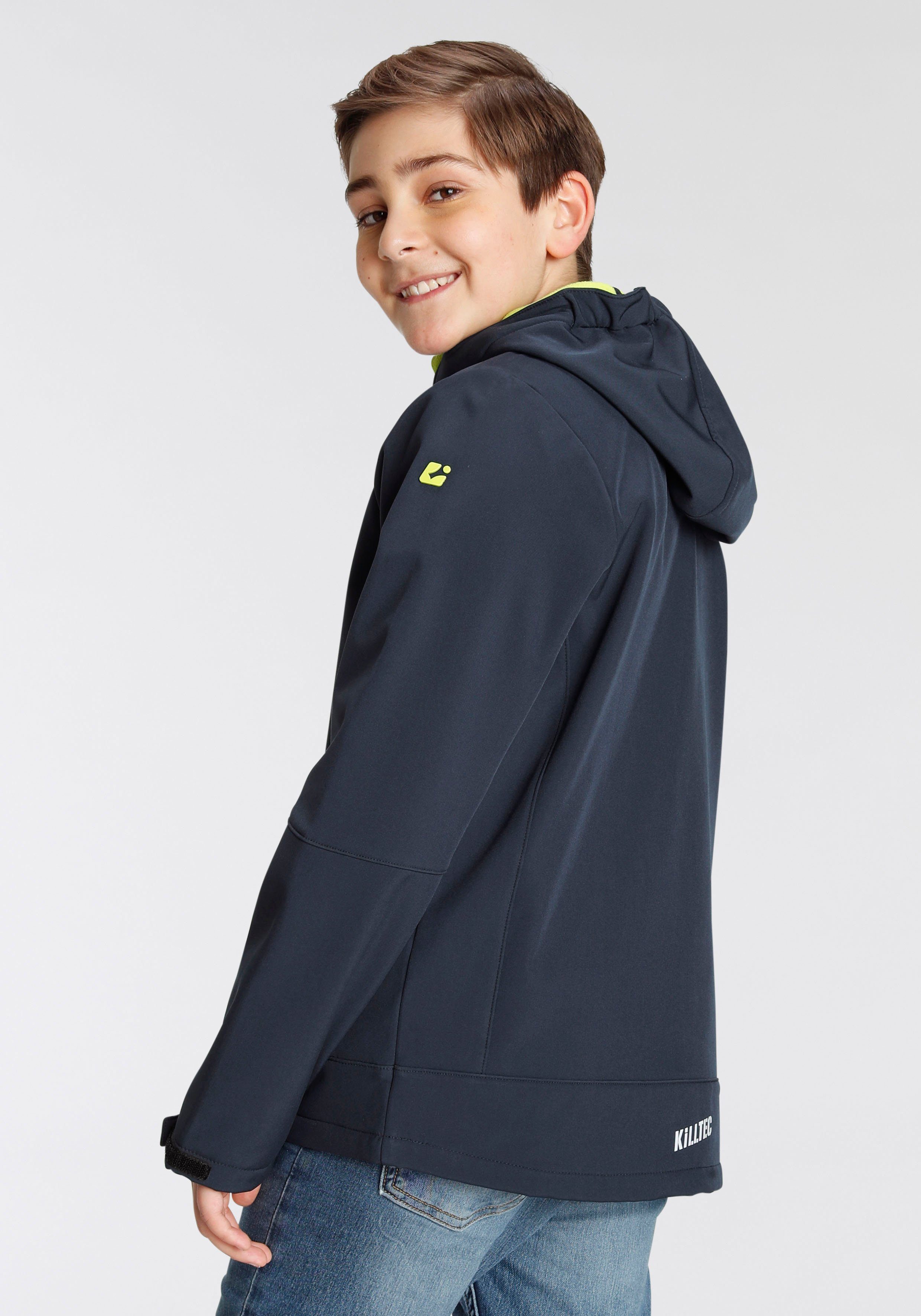 Killtec Softshell-jack BYS SFTSHLL JCKT OT Overgangsjas, waterafstotend & windafstotend, voor kinderen (1 stuk)