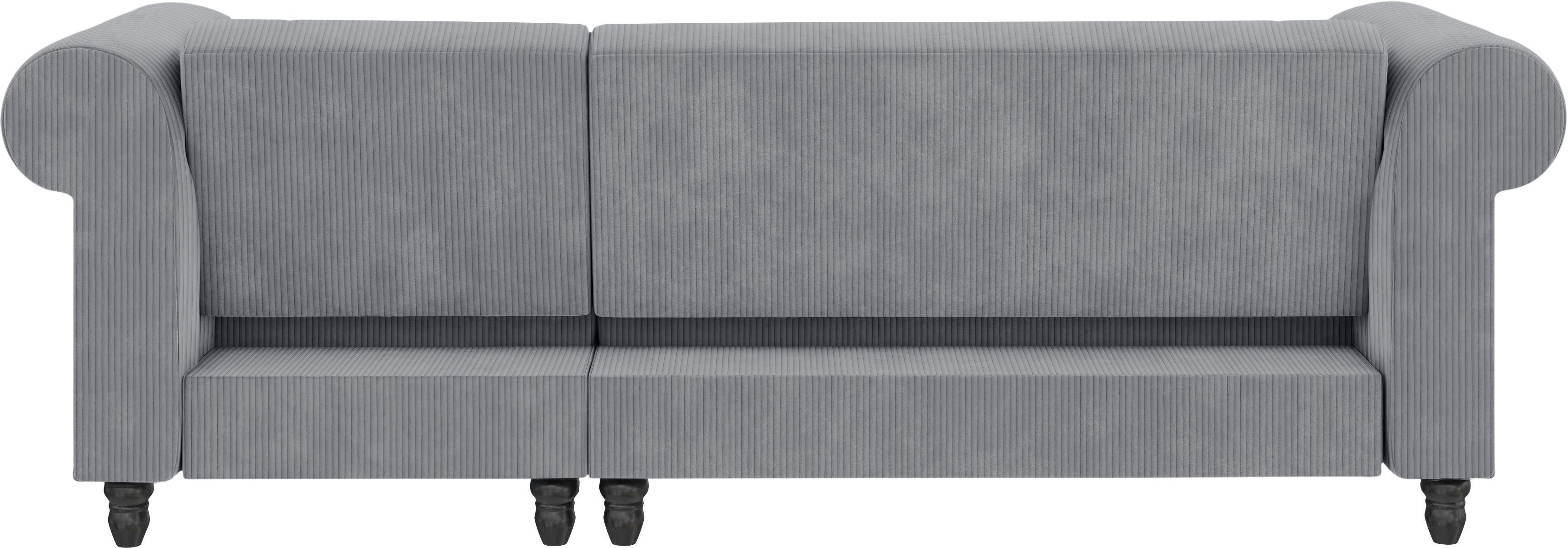 Dorel Home Hoekbank Felix II, L-model, bedbank 241cm (ligoppervlak 108x195 cm),