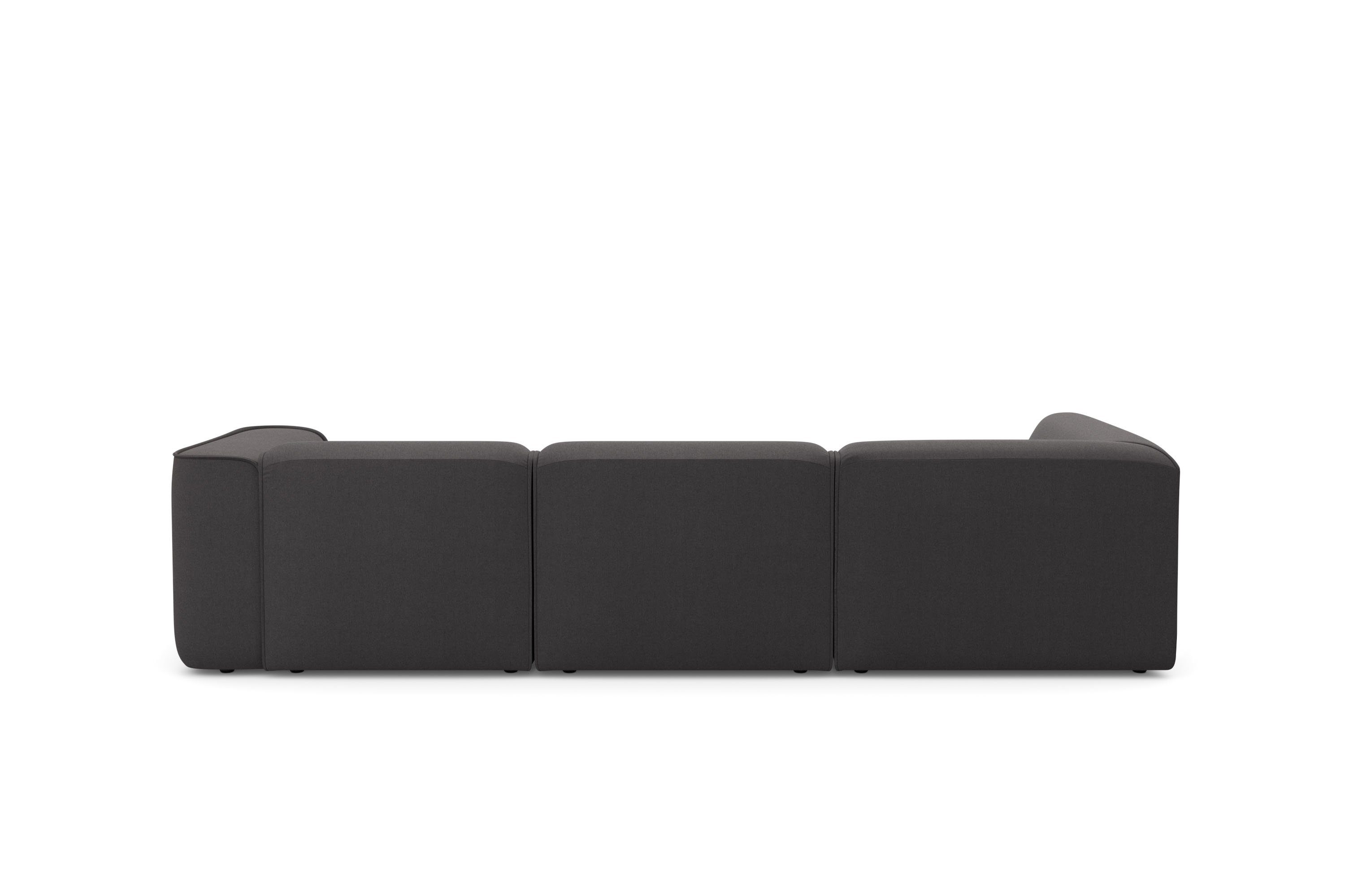 RAUM.ID Hoekbank Merid L-vorm, altijd uitbreidbaar met modules, B/D/H: 295/162/70 cm
