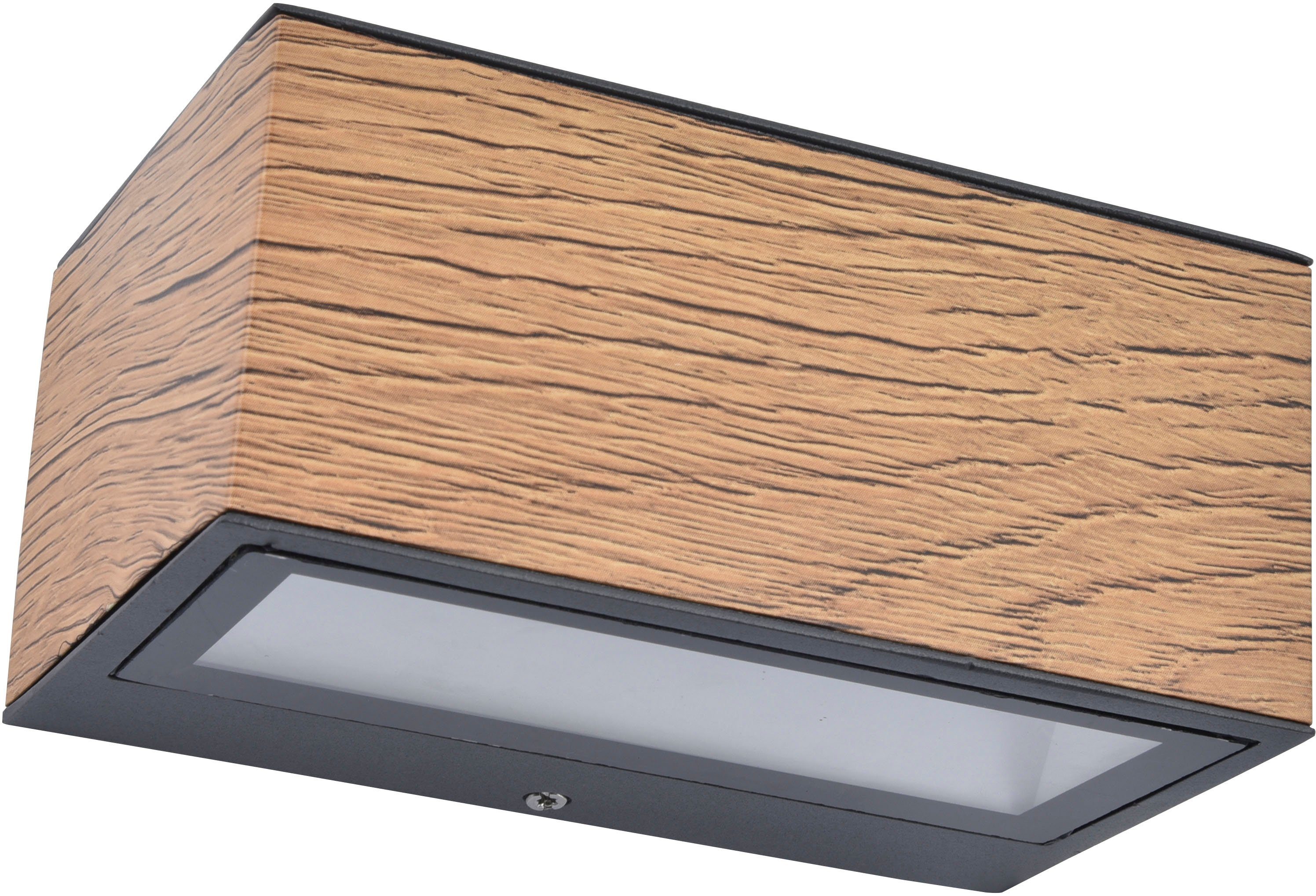 LUTEC Ledwandlamp voor buiten Gemini (1 stuk) tuinlampen grijs