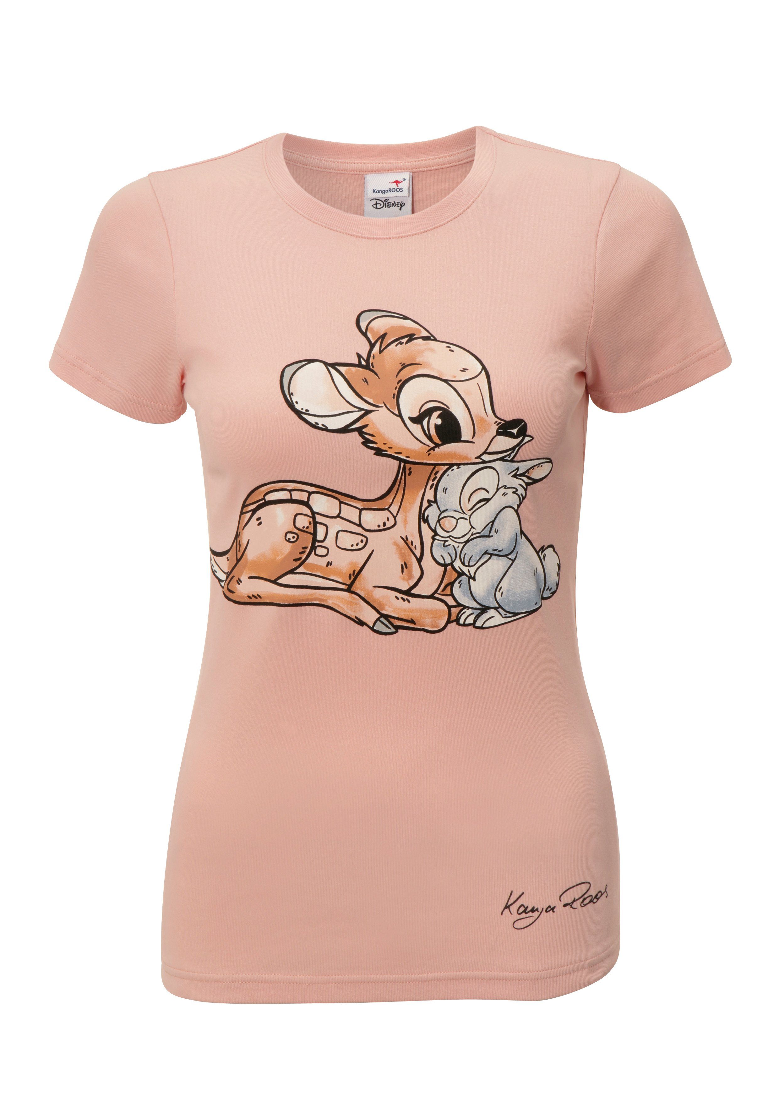KangaROOS T-shirt Korte mouwen, zeer figuurvolgende pasvorm, van katoen