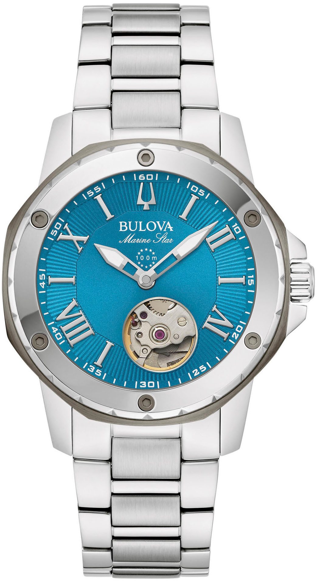 Bulova Automatisch horloge Marine Star Automatic Polshorloge, dameshorloge, tot 10 bar waterdicht, saffierglas