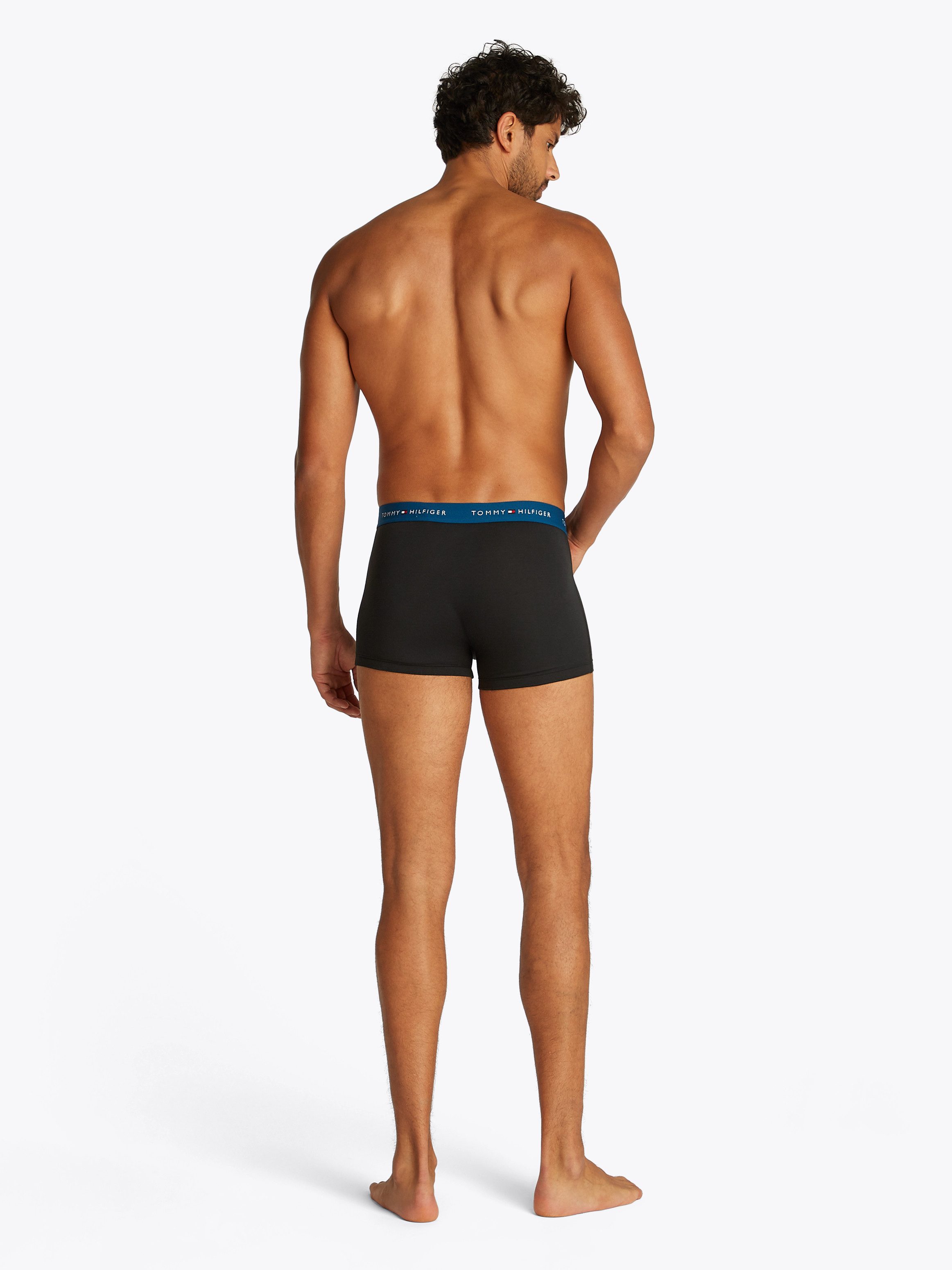 Tommy Hilfiger Underwear Boxershort 3P WB TRUNK met contrasterende logo-band (3 stuks)