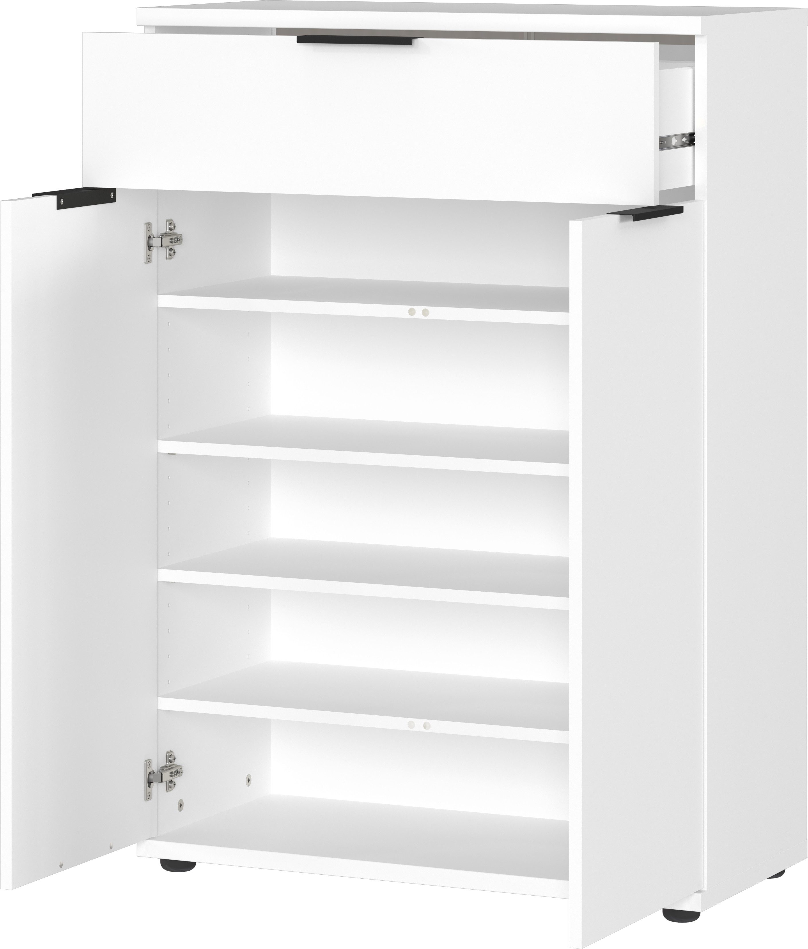 GERMANIA Halmeubelset Stanton Garderobe-set bestaande uit 1 schoenenkast, 1 spiegel en 1 paneel (3-delig)