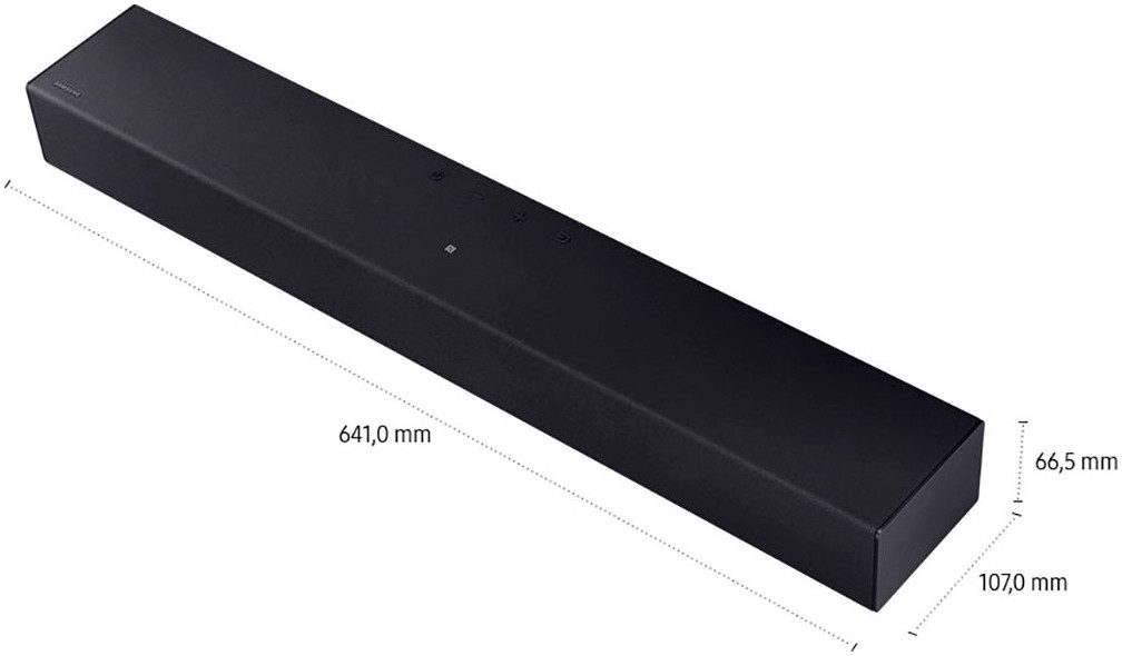 Samsung Soundbar HW-B410GF soundbar 2.0-kanaal surround sound systeem, game mode, één afstandsbediening