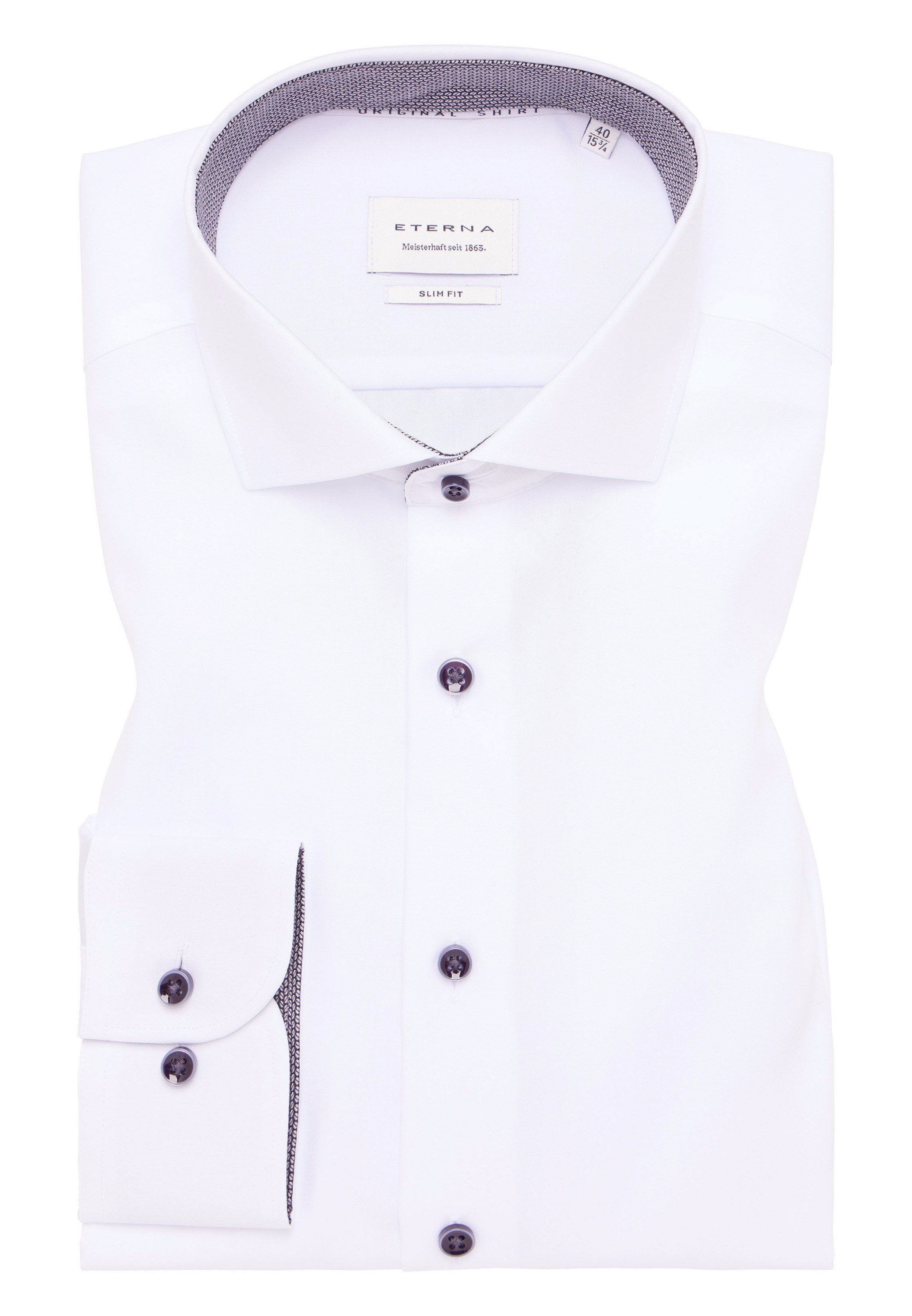 Eterna Overhemd met lange mouwen Slim fit