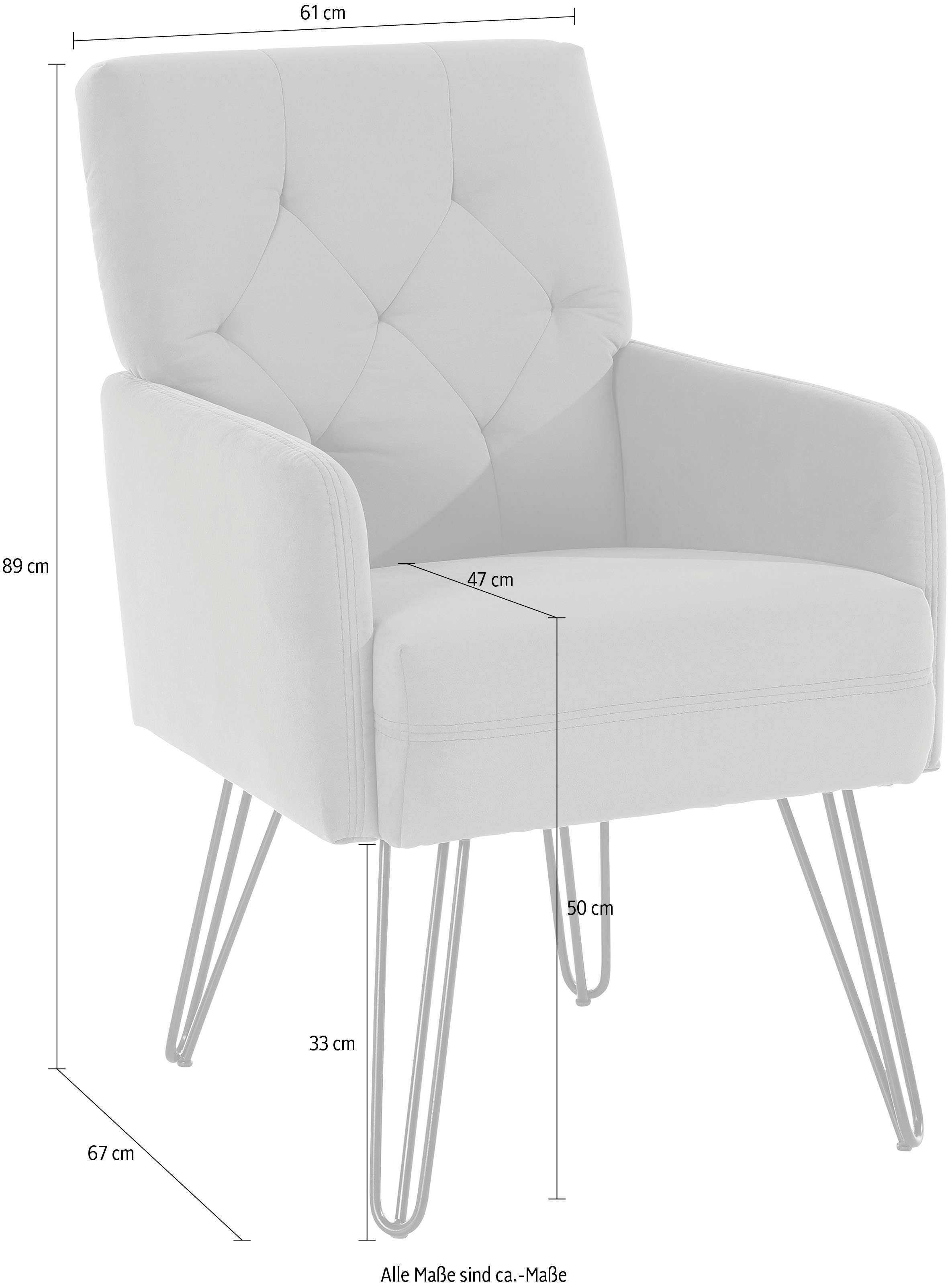 exxpo - sofa fashion Fauteuil Doppio, loungesessel met designonderstel, comfortabel en elegant