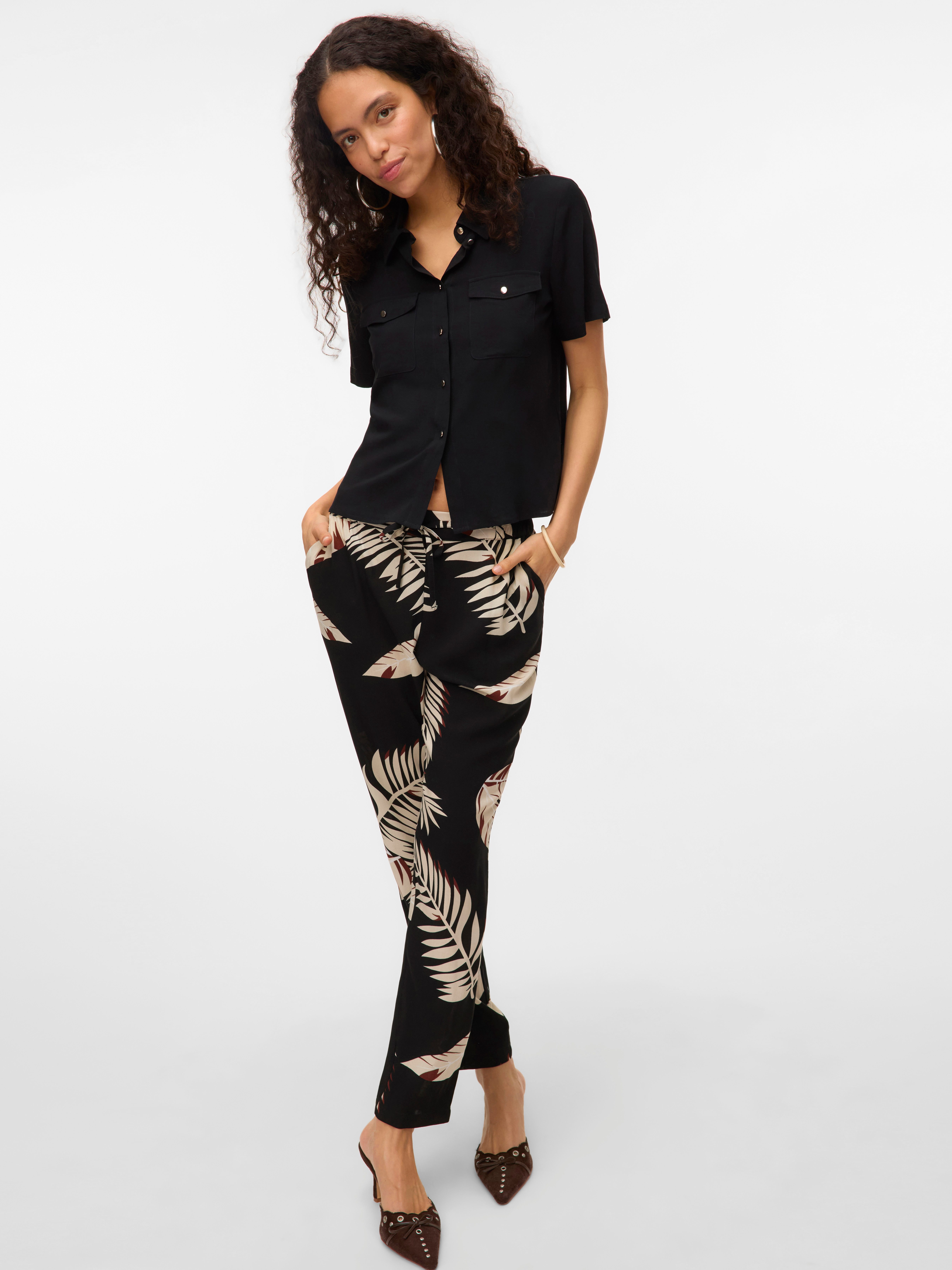 Vero Moda Comfortbroek VMEASY JOY NW LOOSE PANTS WVN GA